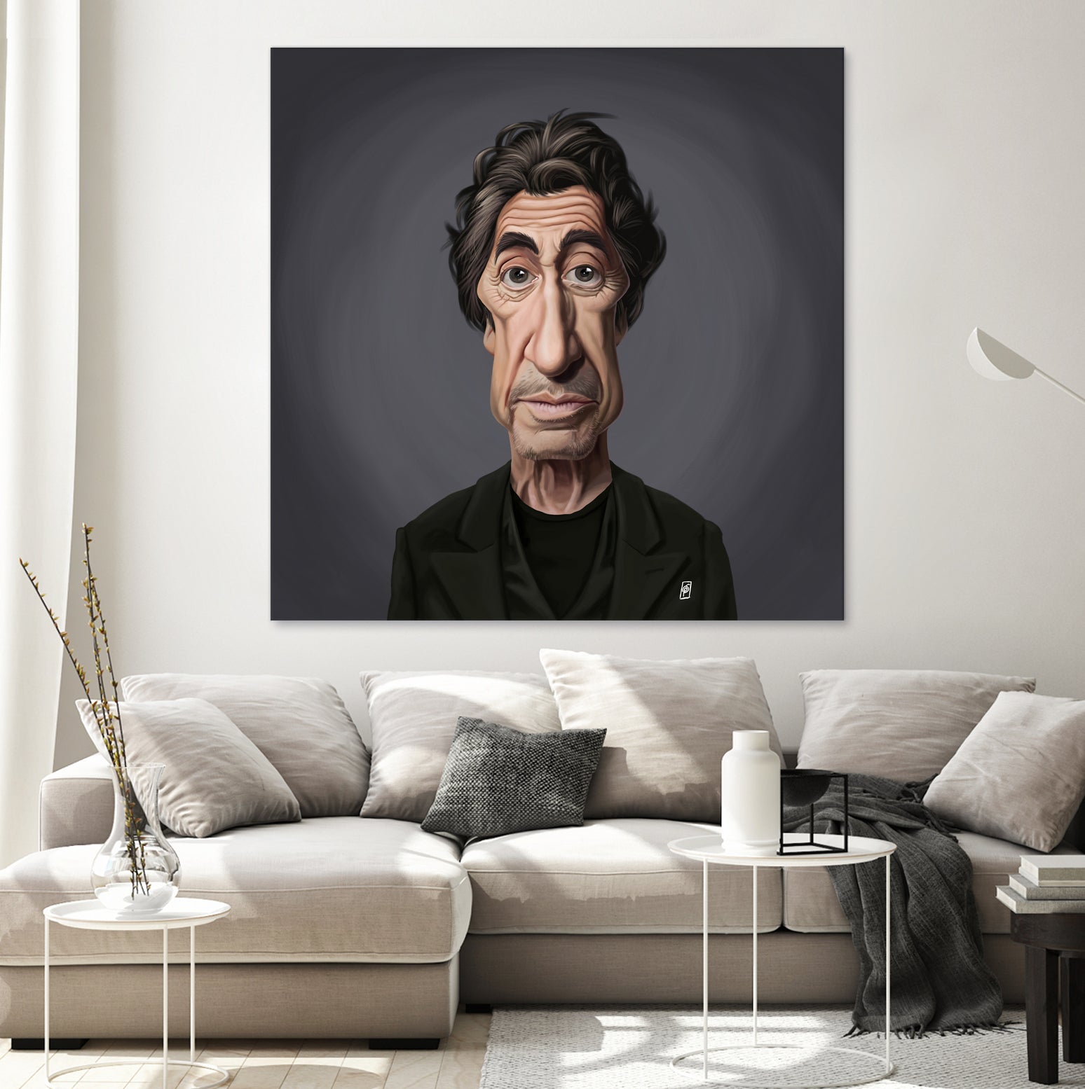 Al Pacino by Rob Snow on GIANT ART - gray digital painting