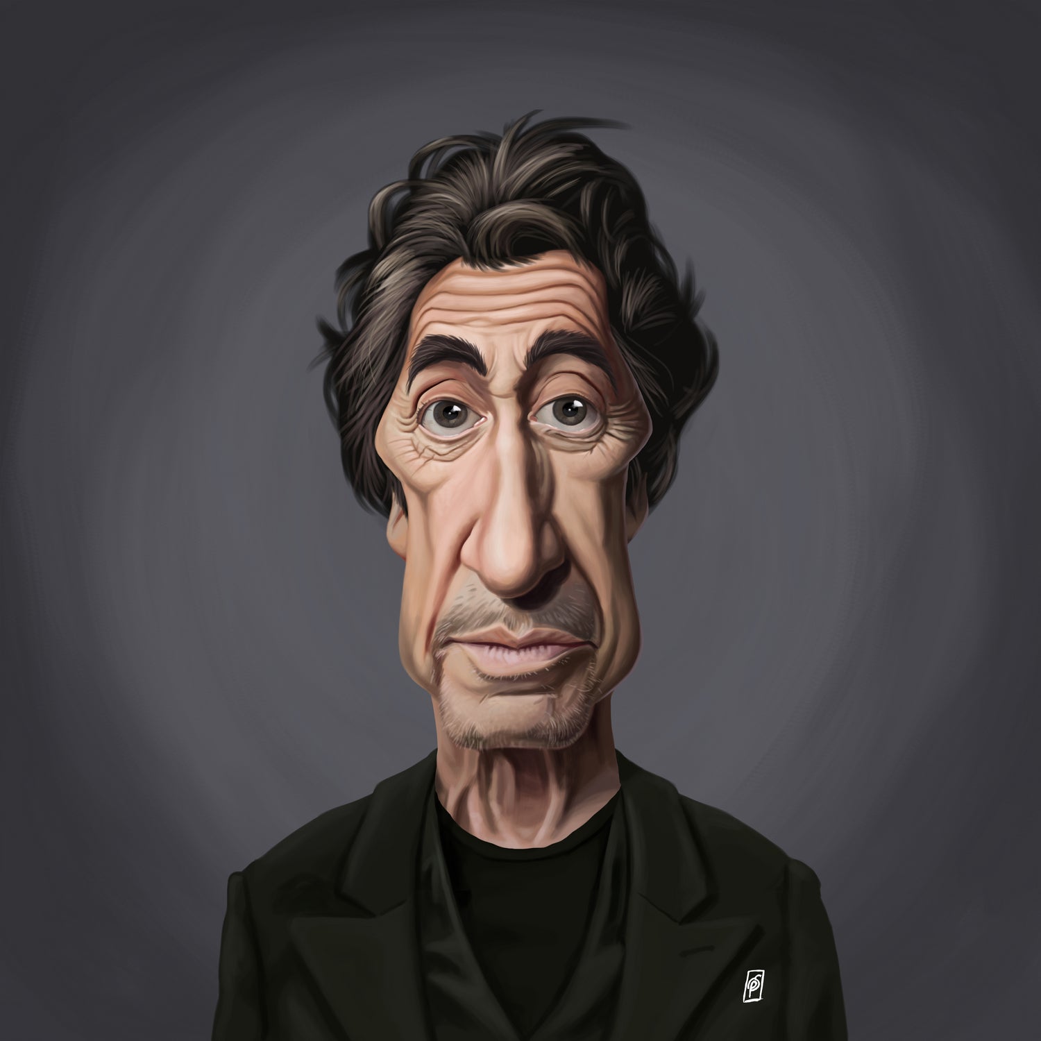 Al Pacino by Rob Snow on GIANT ART - gray digital painting