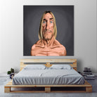 Iggy Pop by Rob Snow on GIANT ART - green digital painting