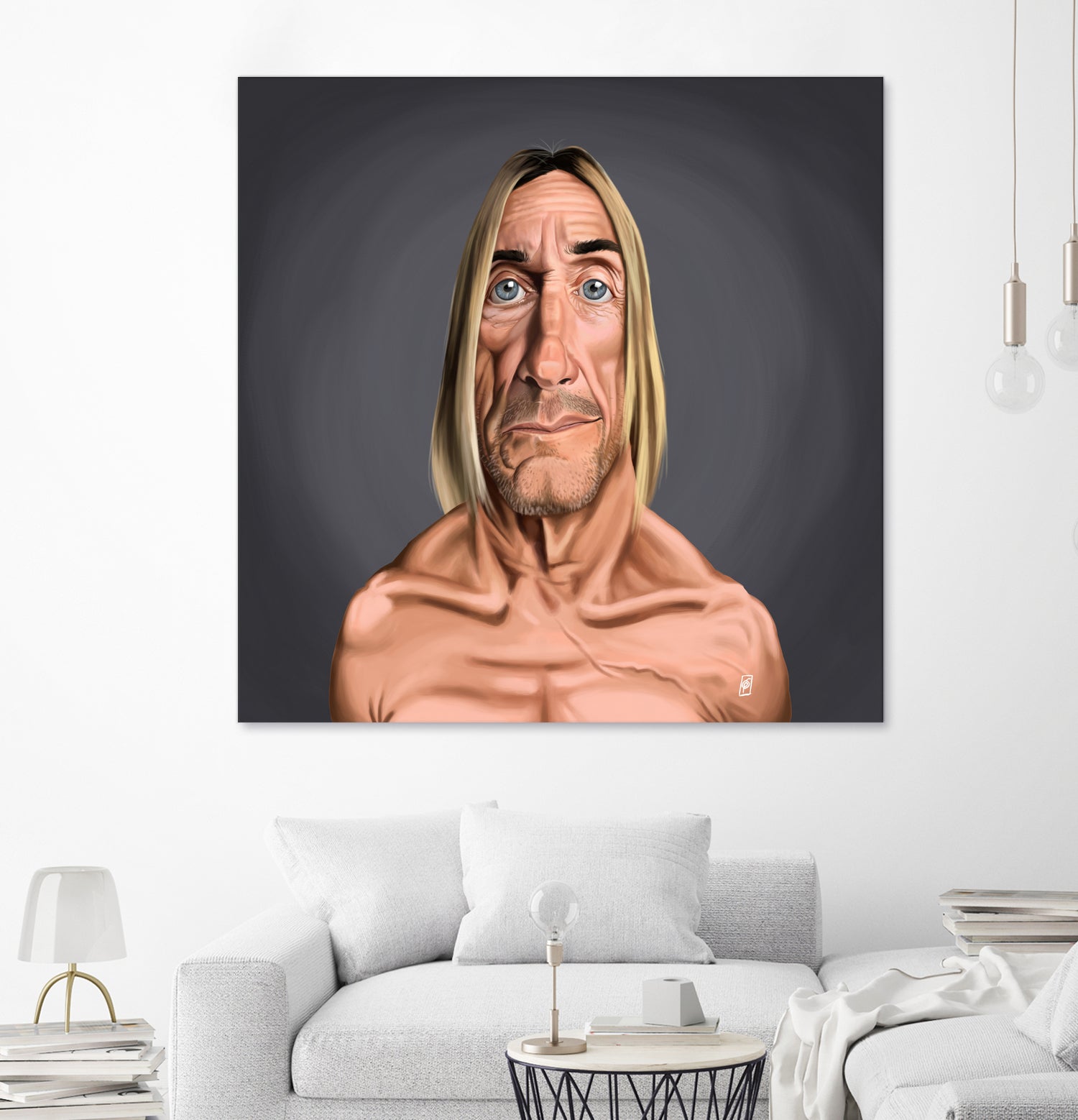 Iggy Pop by Rob Snow on GIANT ART - green digital painting