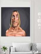 Iggy Pop by Rob Snow on GIANT ART - green digital painting