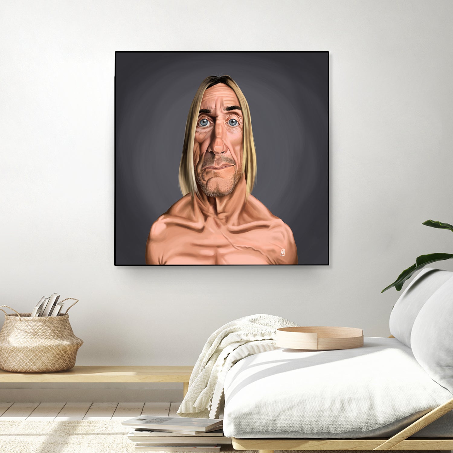 Iggy Pop by Rob Snow on GIANT ART - green digital painting