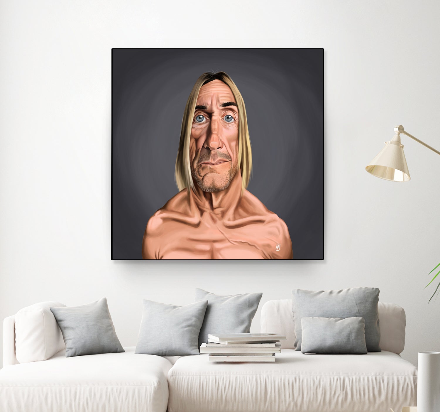 Iggy Pop by Rob Snow on GIANT ART - green digital painting