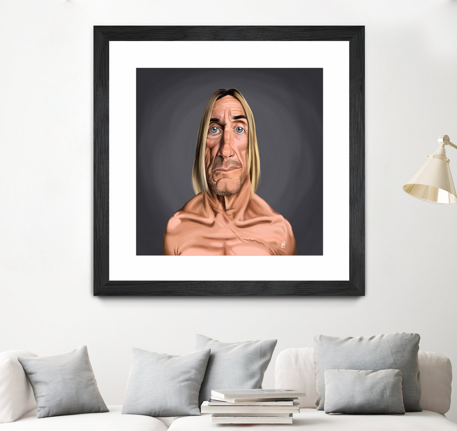 Iggy Pop by Rob Snow on GIANT ART - green digital painting