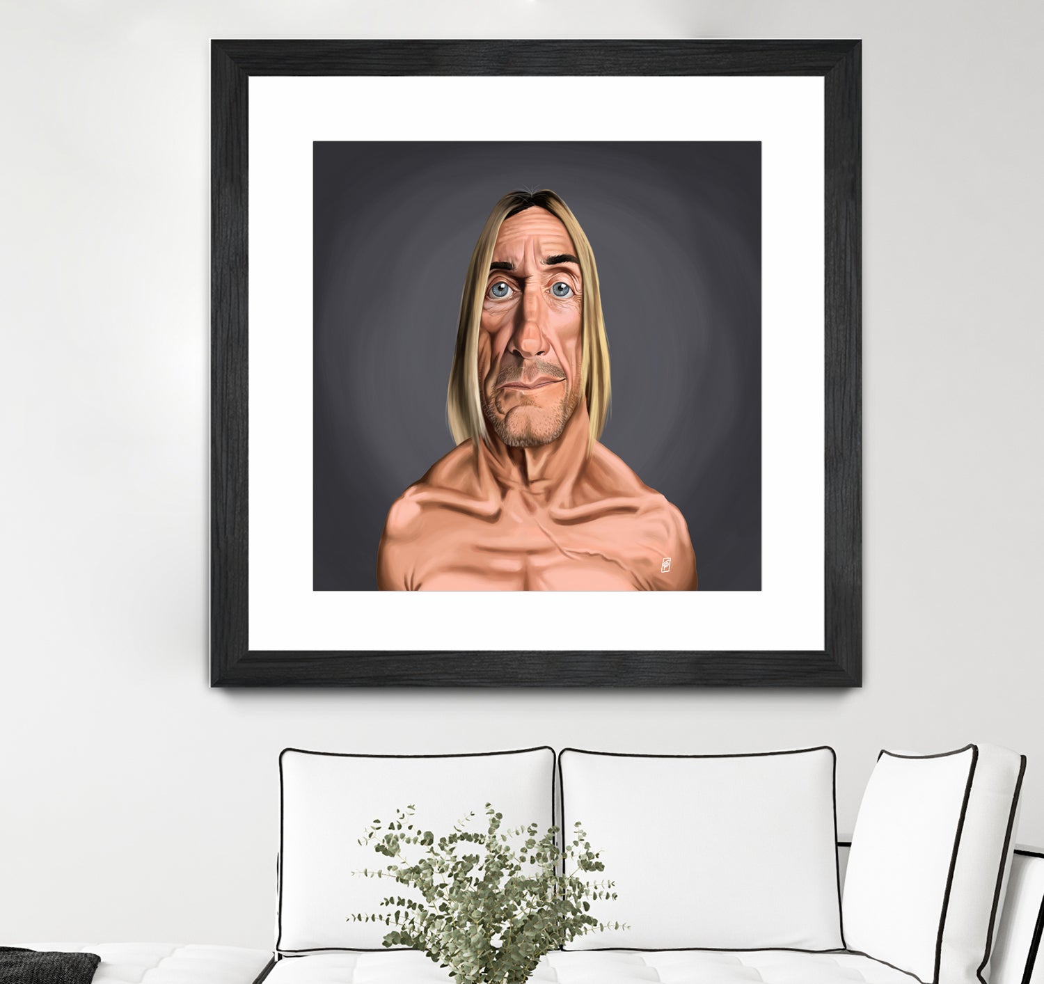 Iggy Pop by Rob Snow on GIANT ART - green digital painting