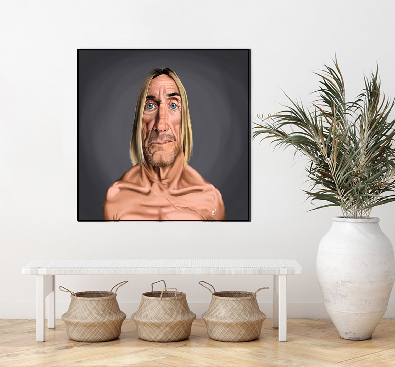 Iggy Pop by Rob Snow on GIANT ART - green digital painting