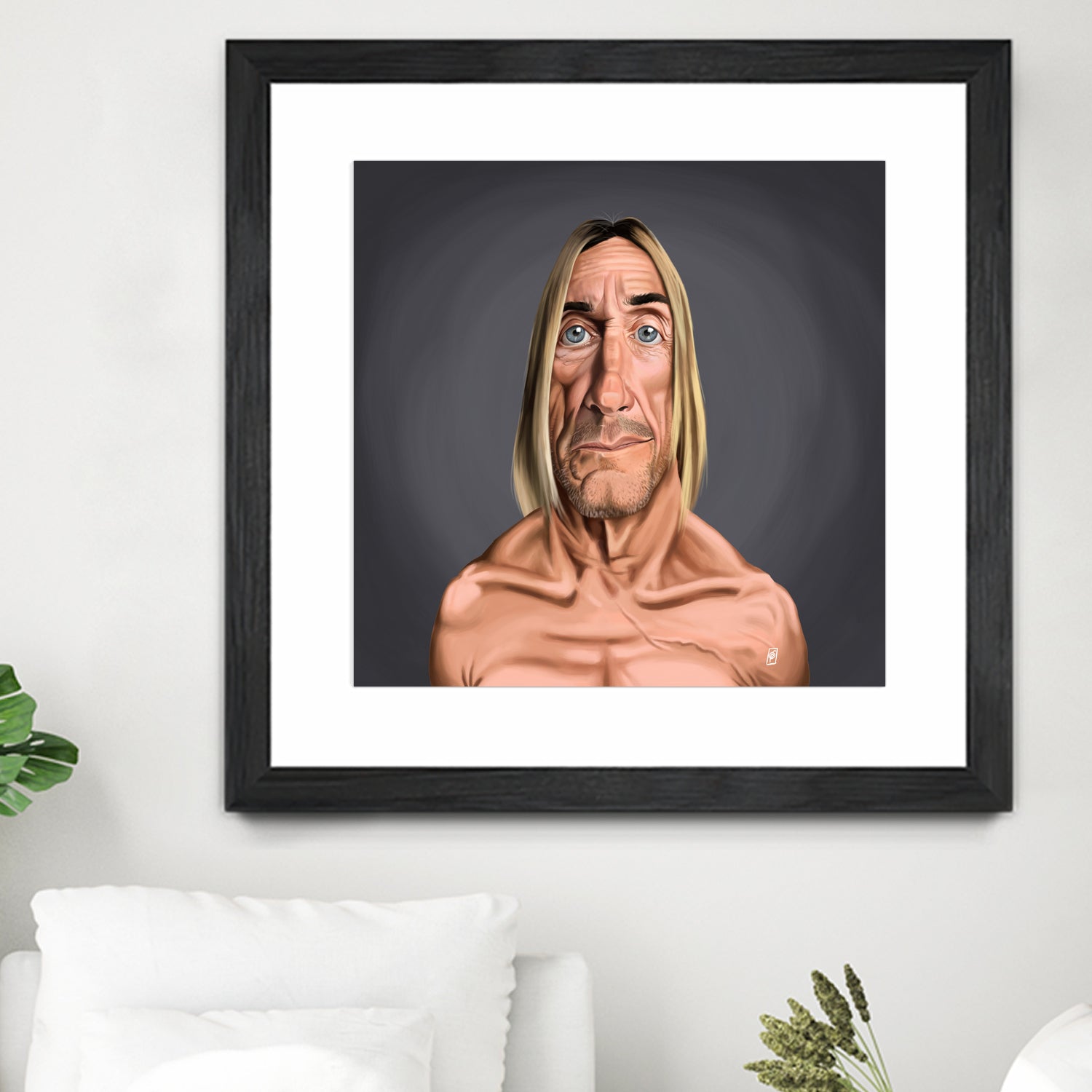 Iggy Pop by Rob Snow on GIANT ART - green digital painting