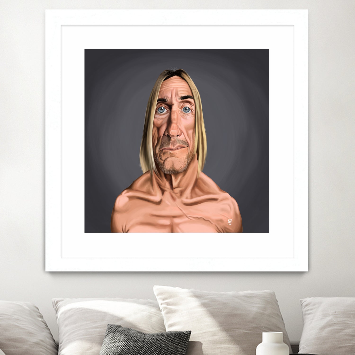 Iggy Pop by Rob Snow on GIANT ART - green digital painting