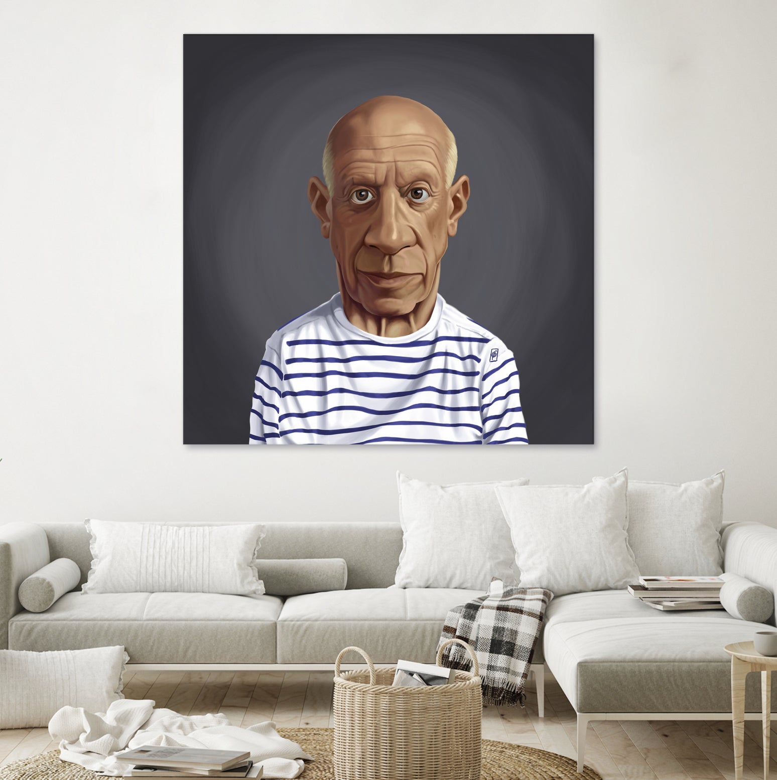 Pablo Picasso by Rob Snow on GIANT ART - blue digital painting