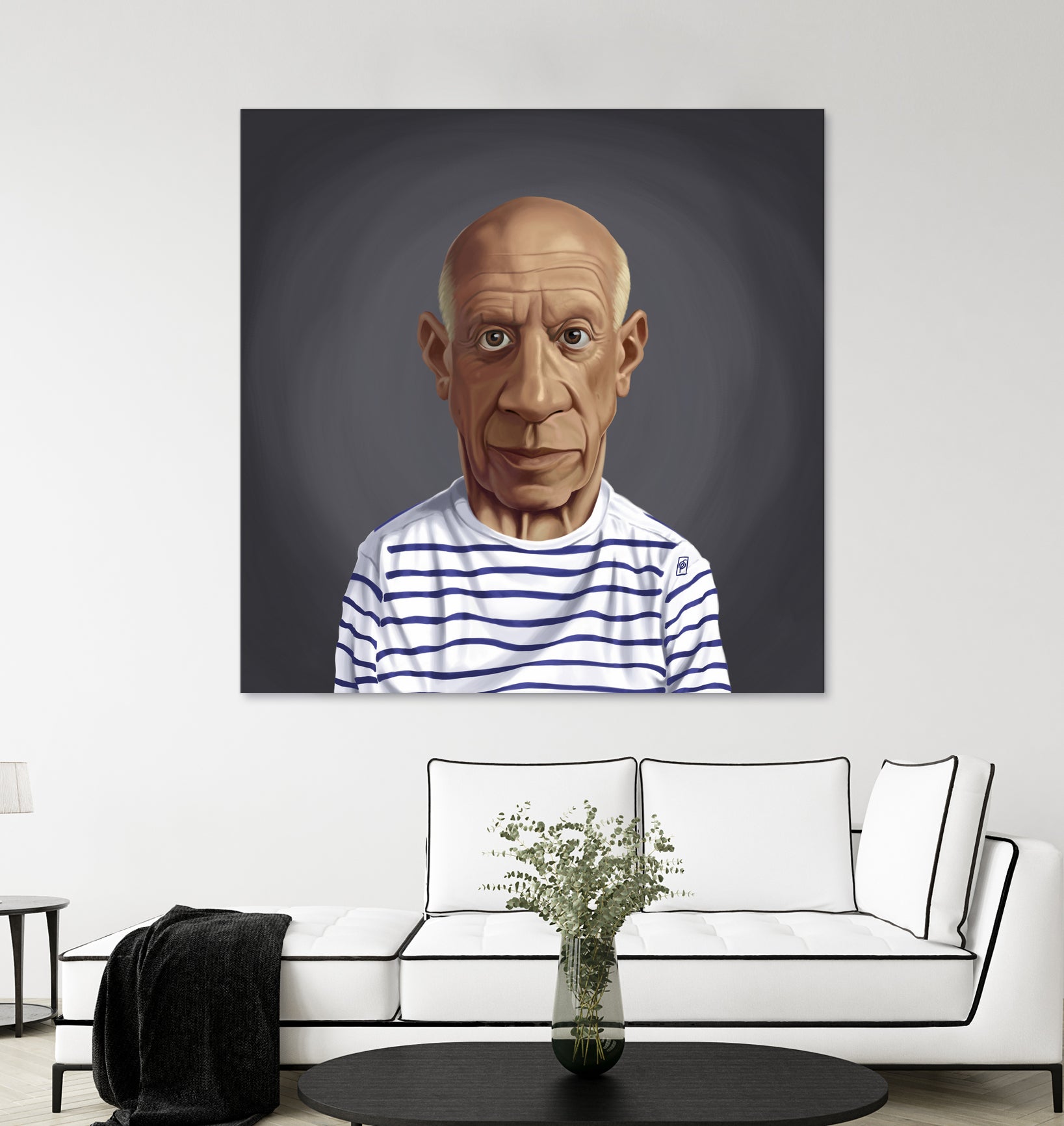 Pablo Picasso by Rob Snow on GIANT ART - blue digital painting