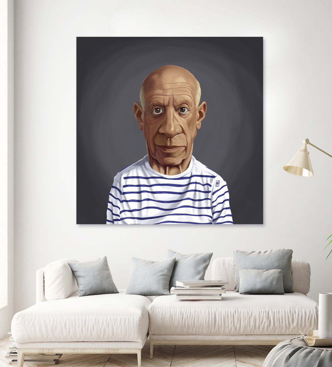 Pablo Picasso by Rob Snow on GIANT ART - blue digital painting