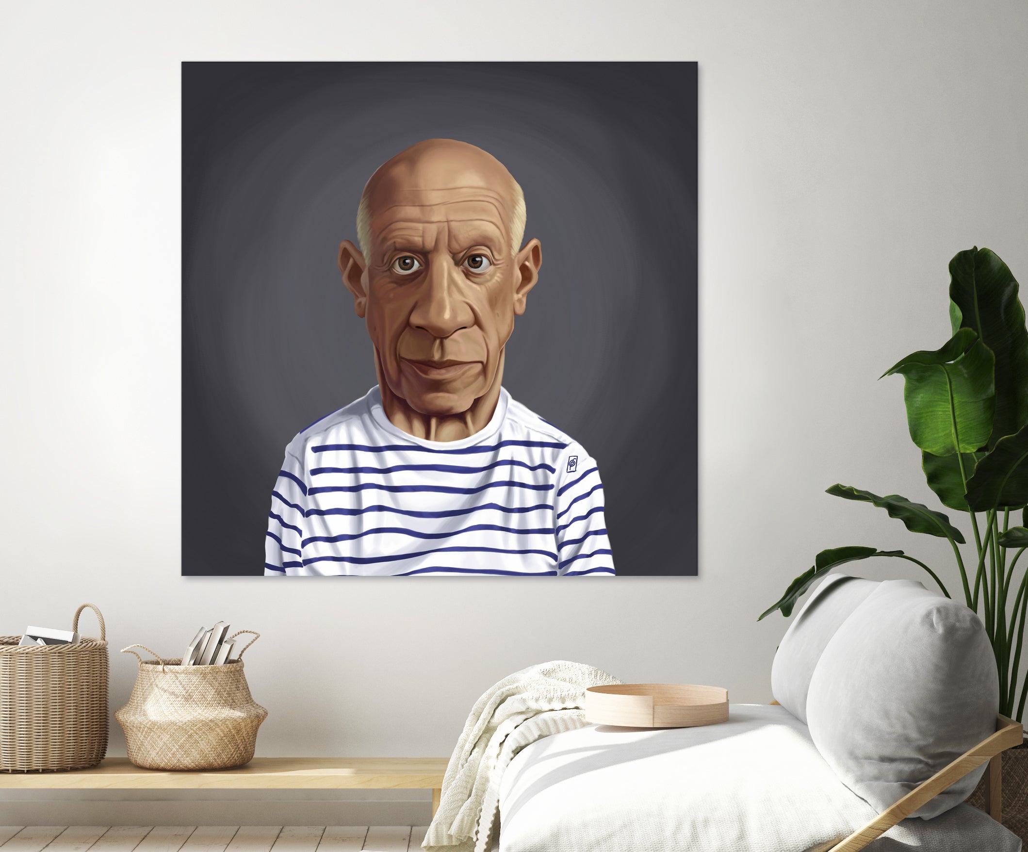 Pablo Picasso by Rob Snow on GIANT ART - blue digital painting