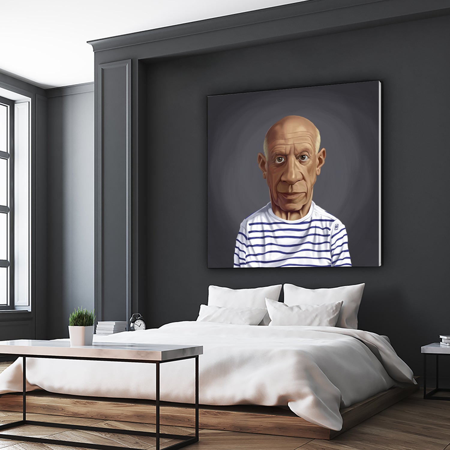 Pablo Picasso by Rob Snow on GIANT ART - blue digital painting