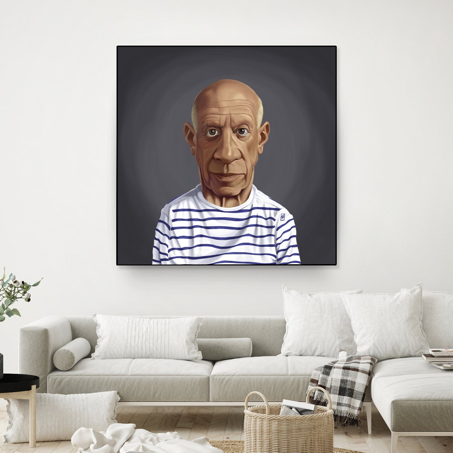 Pablo Picasso by Rob Snow on GIANT ART - blue digital painting