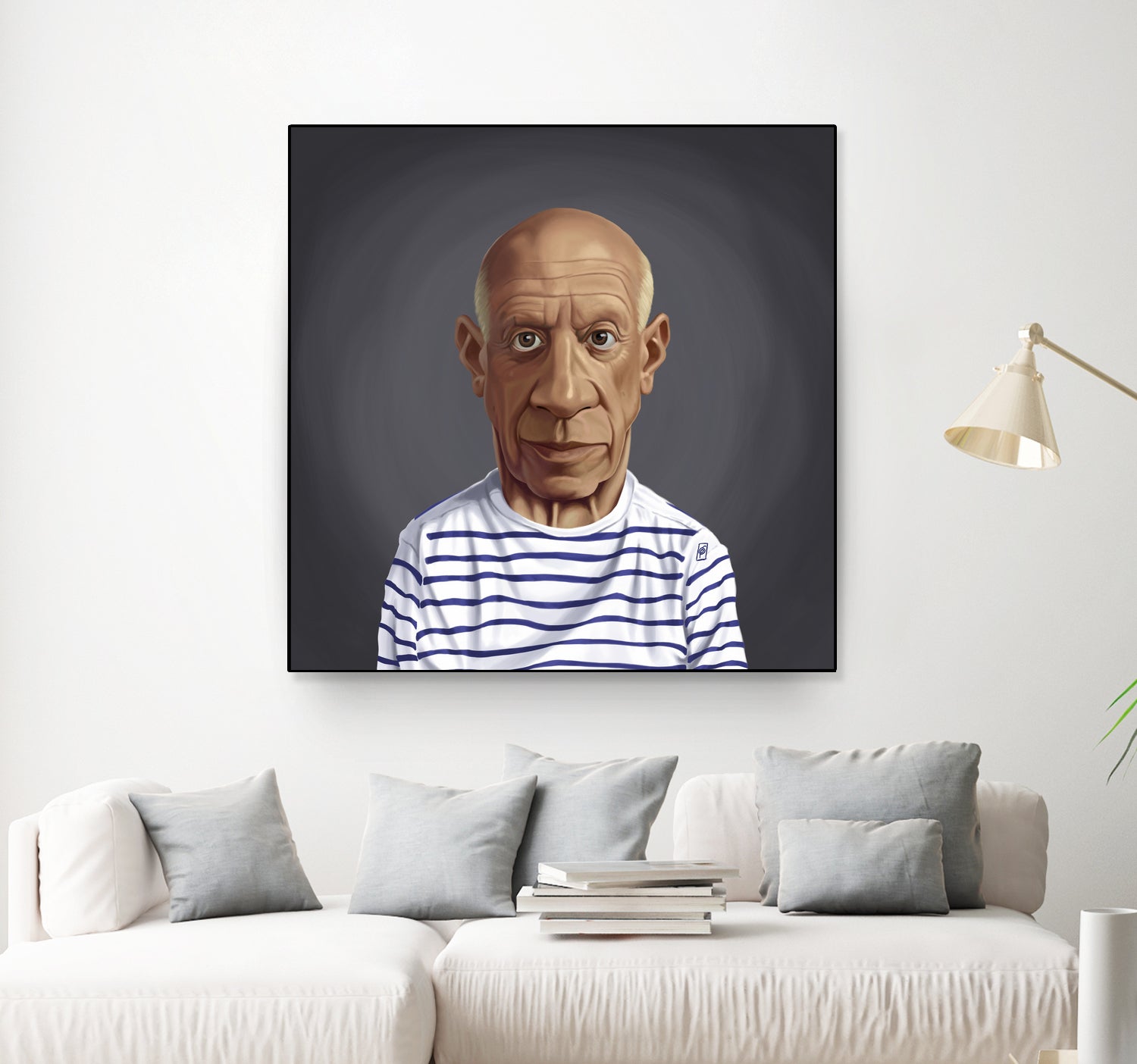 Pablo Picasso by Rob Snow on GIANT ART - blue digital painting