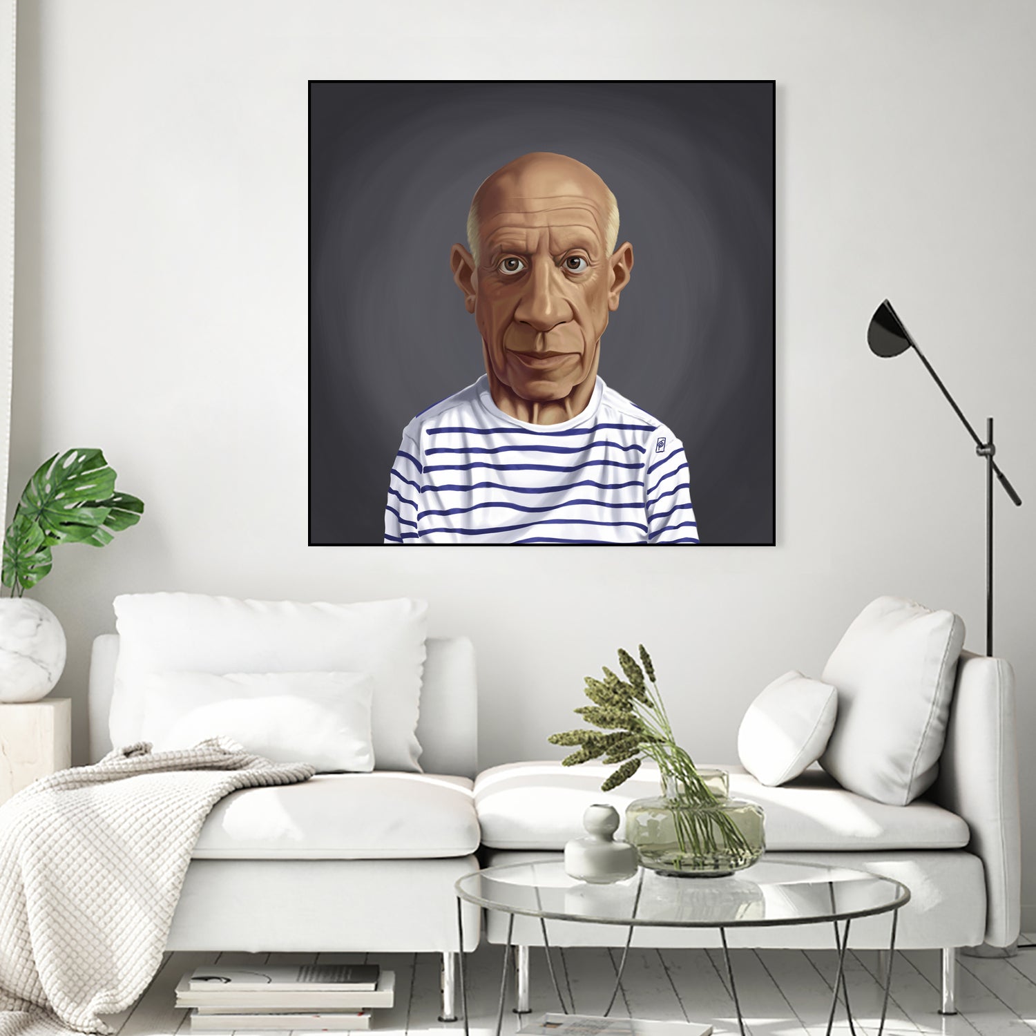 Pablo Picasso by Rob Snow on GIANT ART - blue digital painting