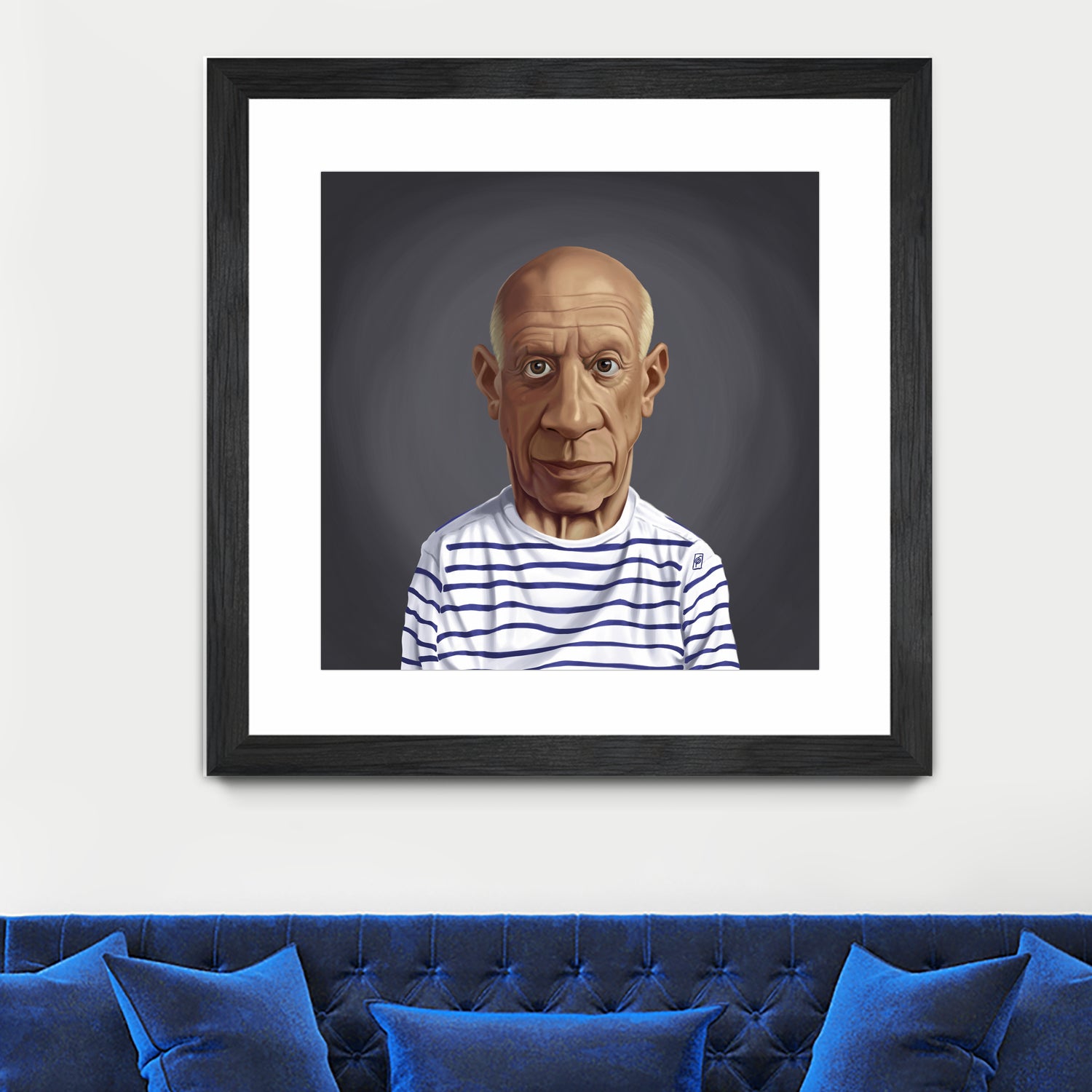 Pablo Picasso by Rob Snow on GIANT ART - blue digital painting