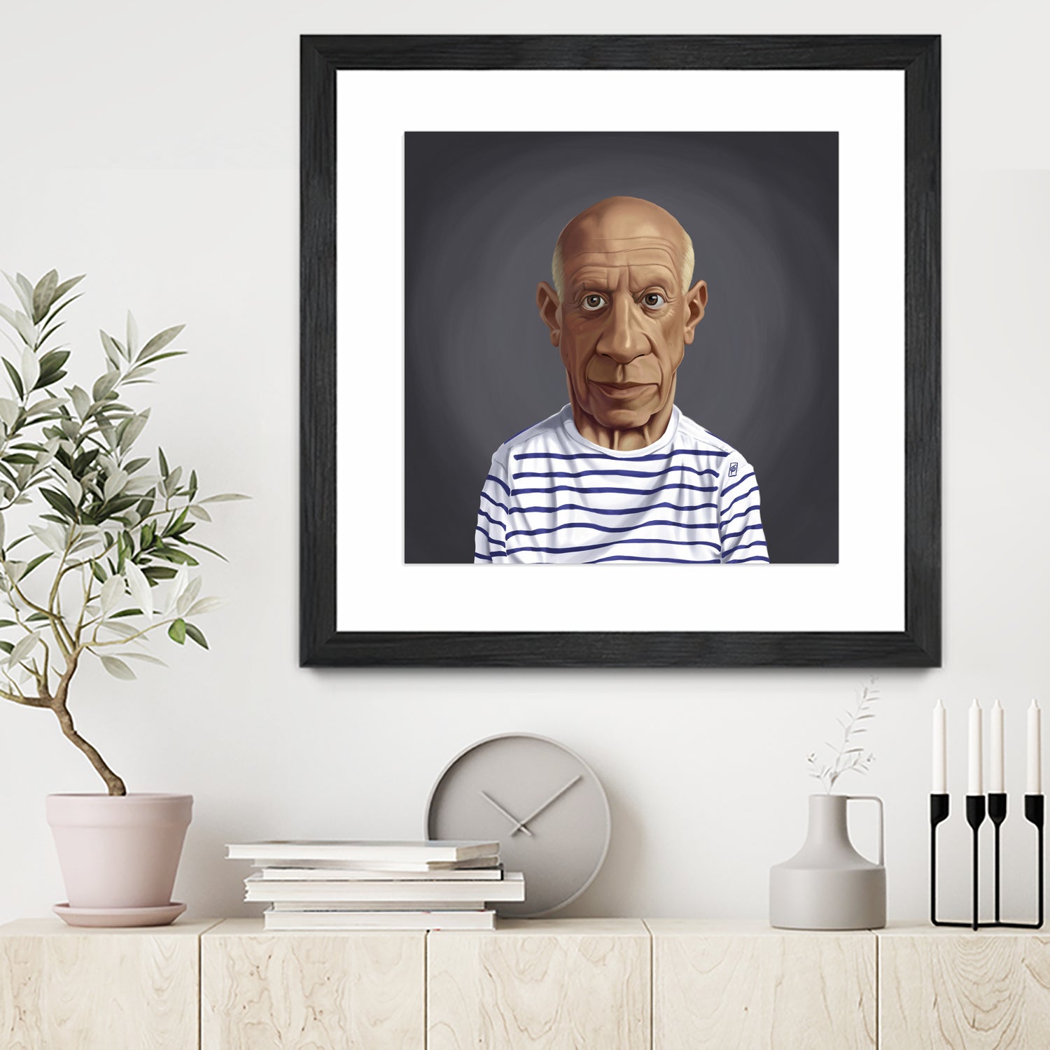 Pablo Picasso by Rob Snow on GIANT ART - blue digital painting