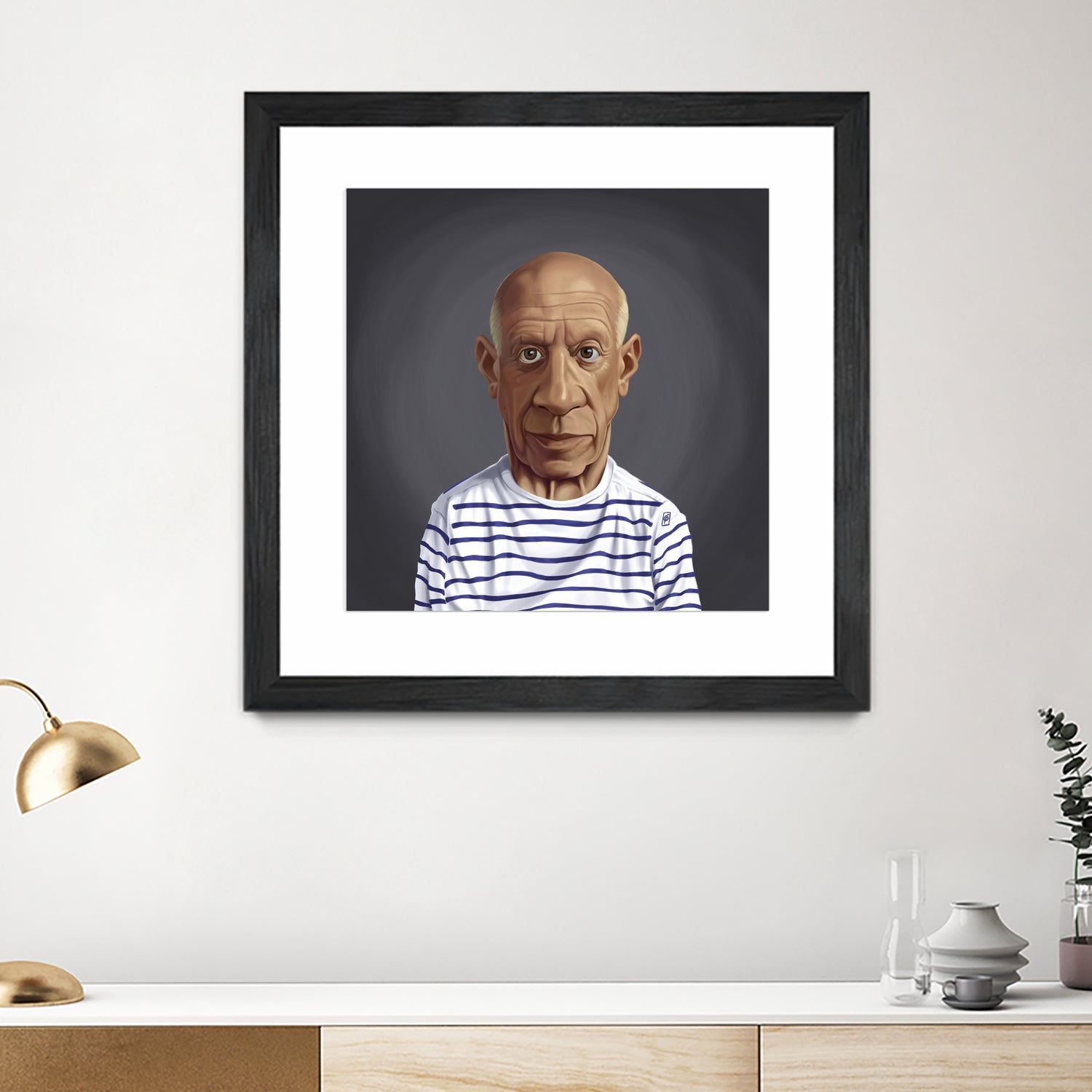 Pablo Picasso by Rob Snow on GIANT ART - blue digital painting