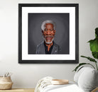 Morgan Freeman by Rob Snow on GIANT ART - orange digital painting