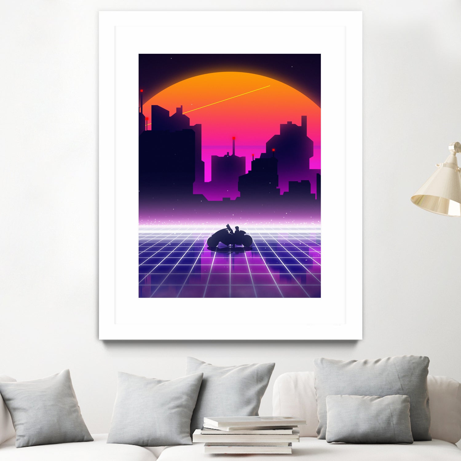 akira retrowave sunset by Muhammad Daffa Umar on GIANT ART - white photo manipulation