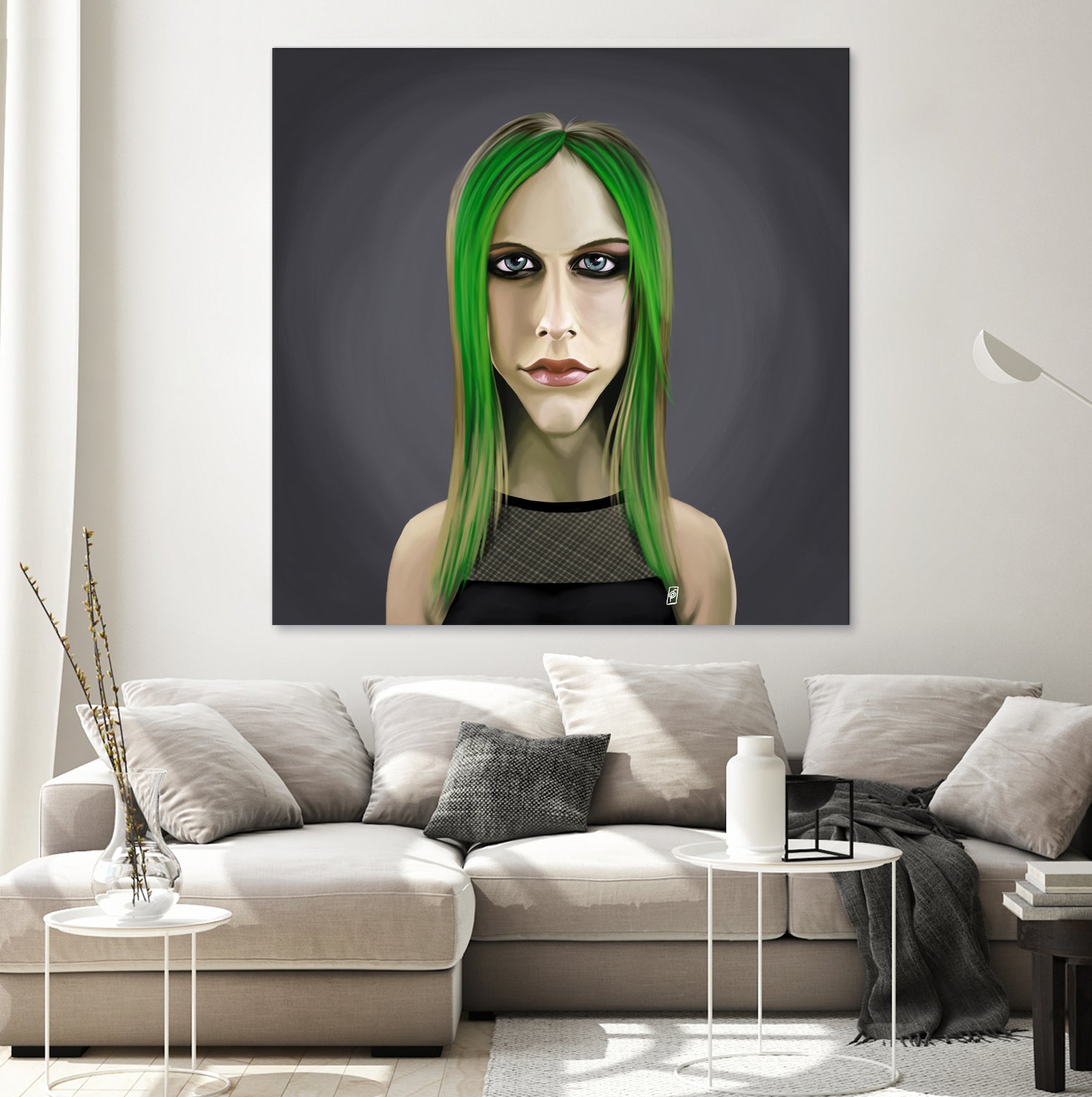 Avril Lavigne by Rob Snow on GIANT ART - green digital painting