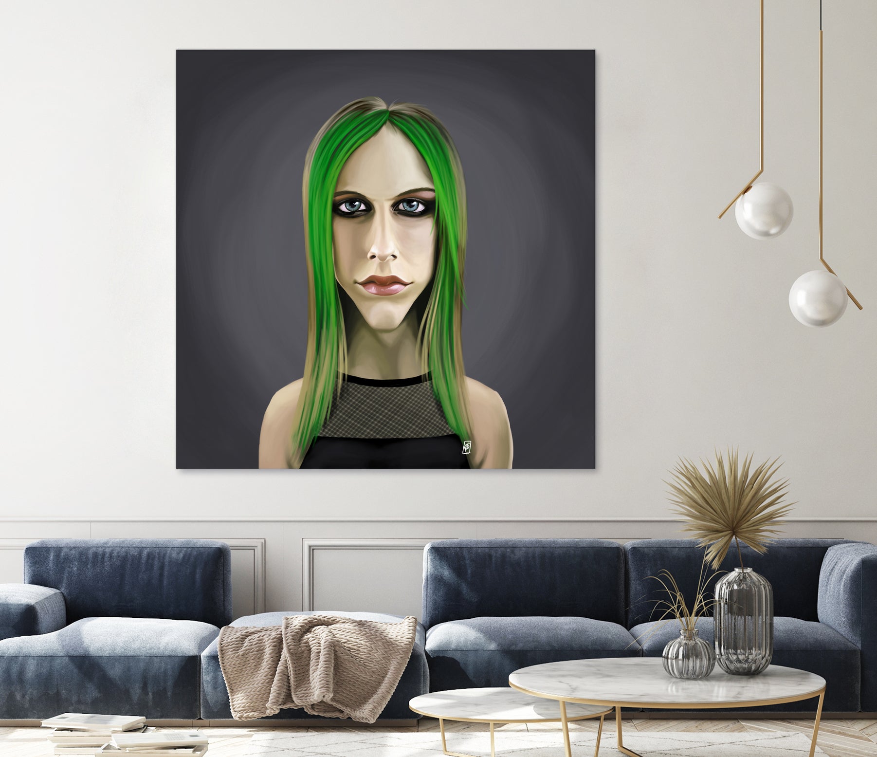 Avril Lavigne by Rob Snow on GIANT ART - green digital painting