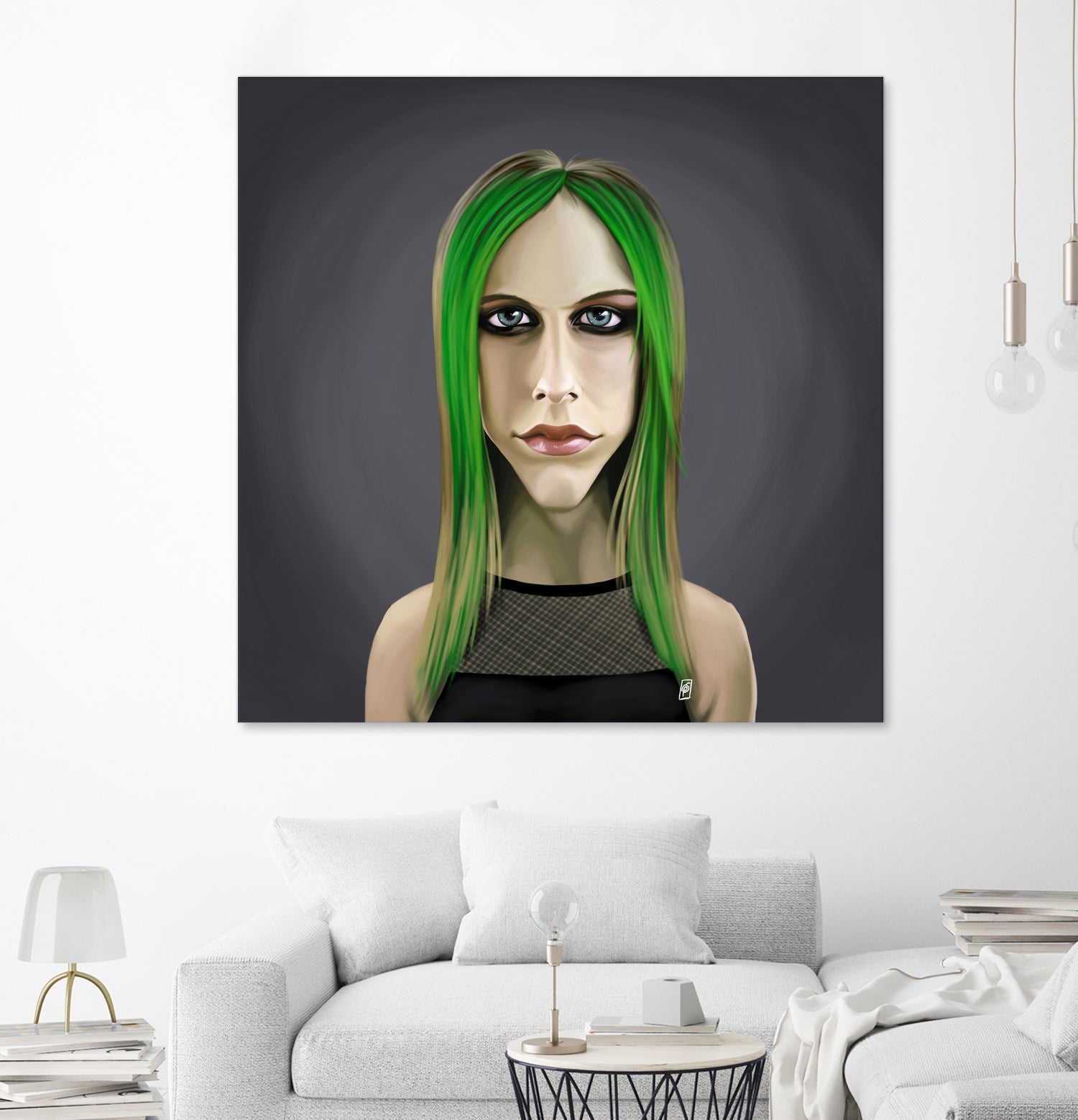 Avril Lavigne by Rob Snow on GIANT ART - green digital painting