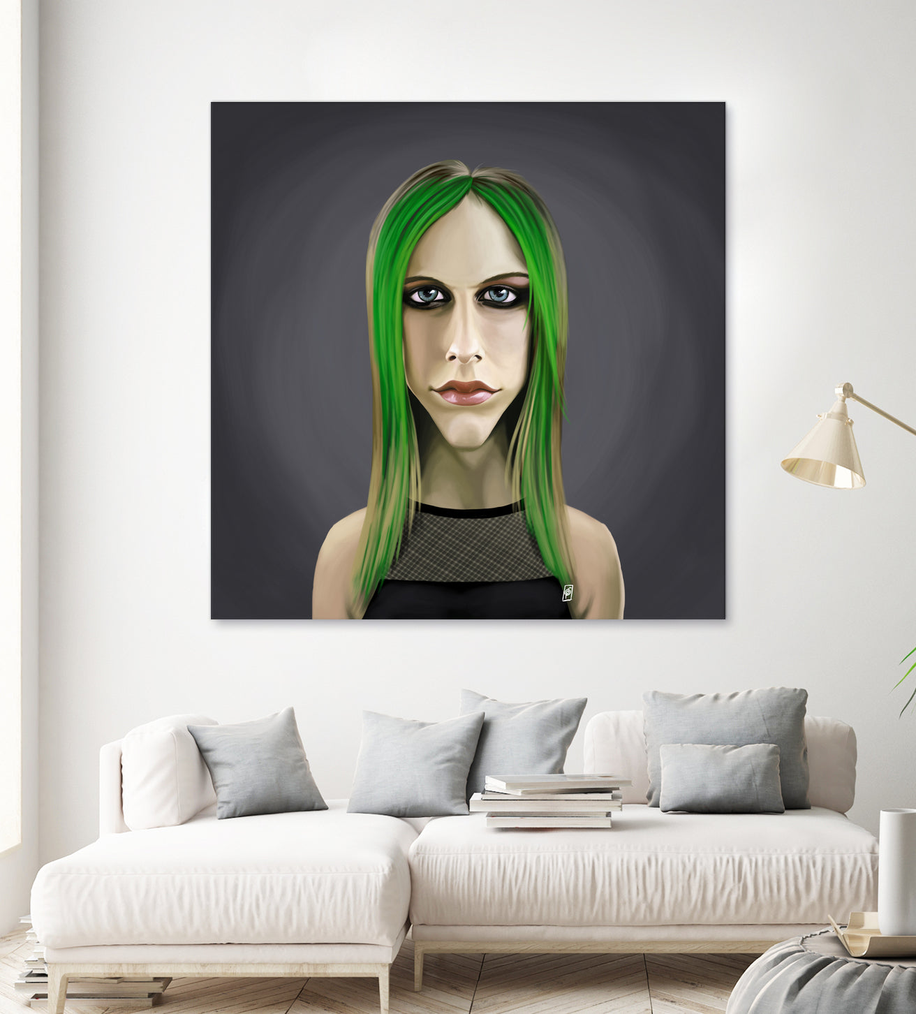 Avril Lavigne by Rob Snow on GIANT ART - green digital painting