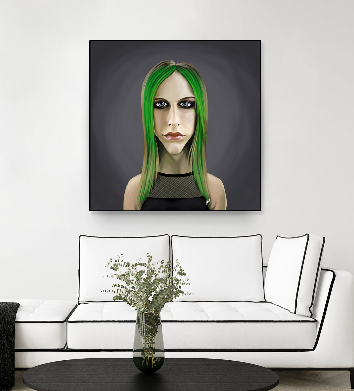 Avril Lavigne by Rob Snow on GIANT ART - green digital painting