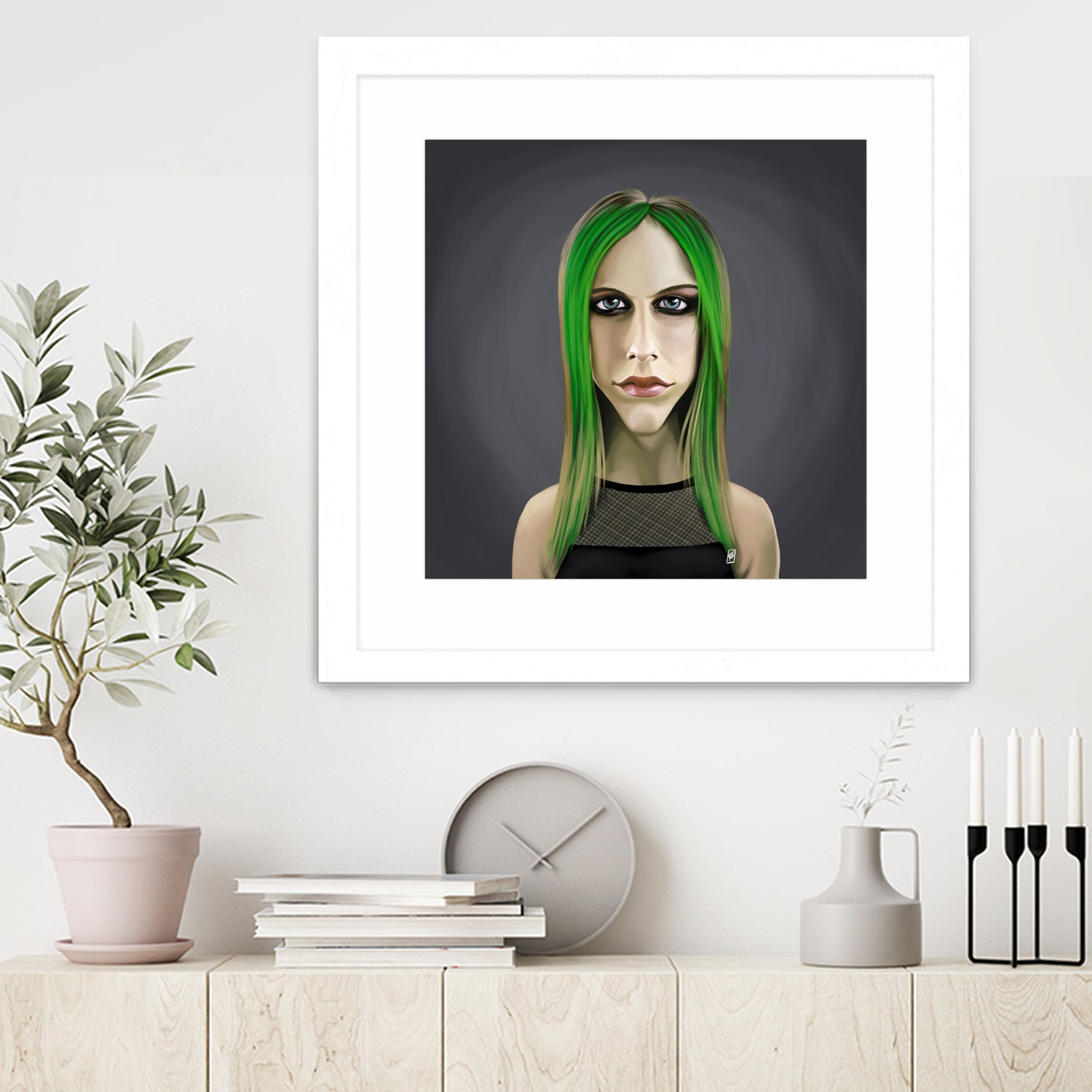 Avril Lavigne by Rob Snow on GIANT ART - green digital painting