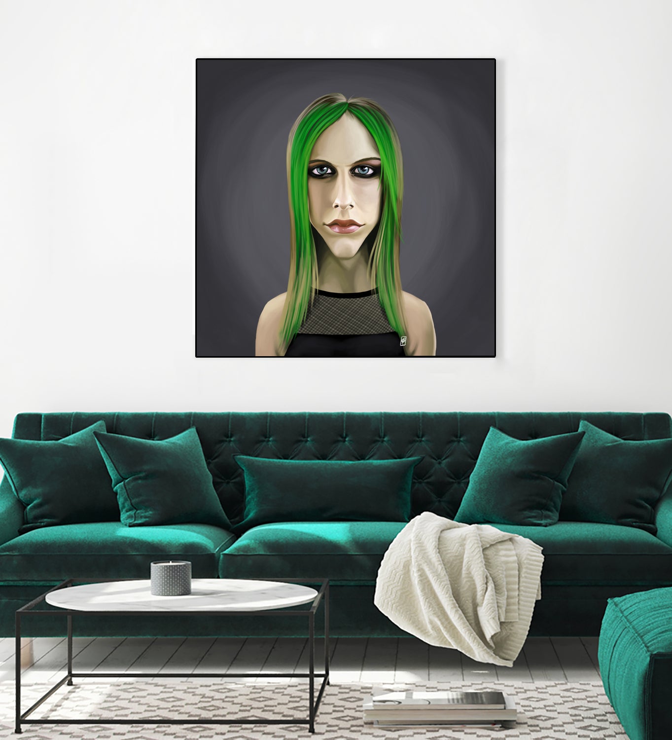 Avril Lavigne by Rob Snow on GIANT ART - green digital painting