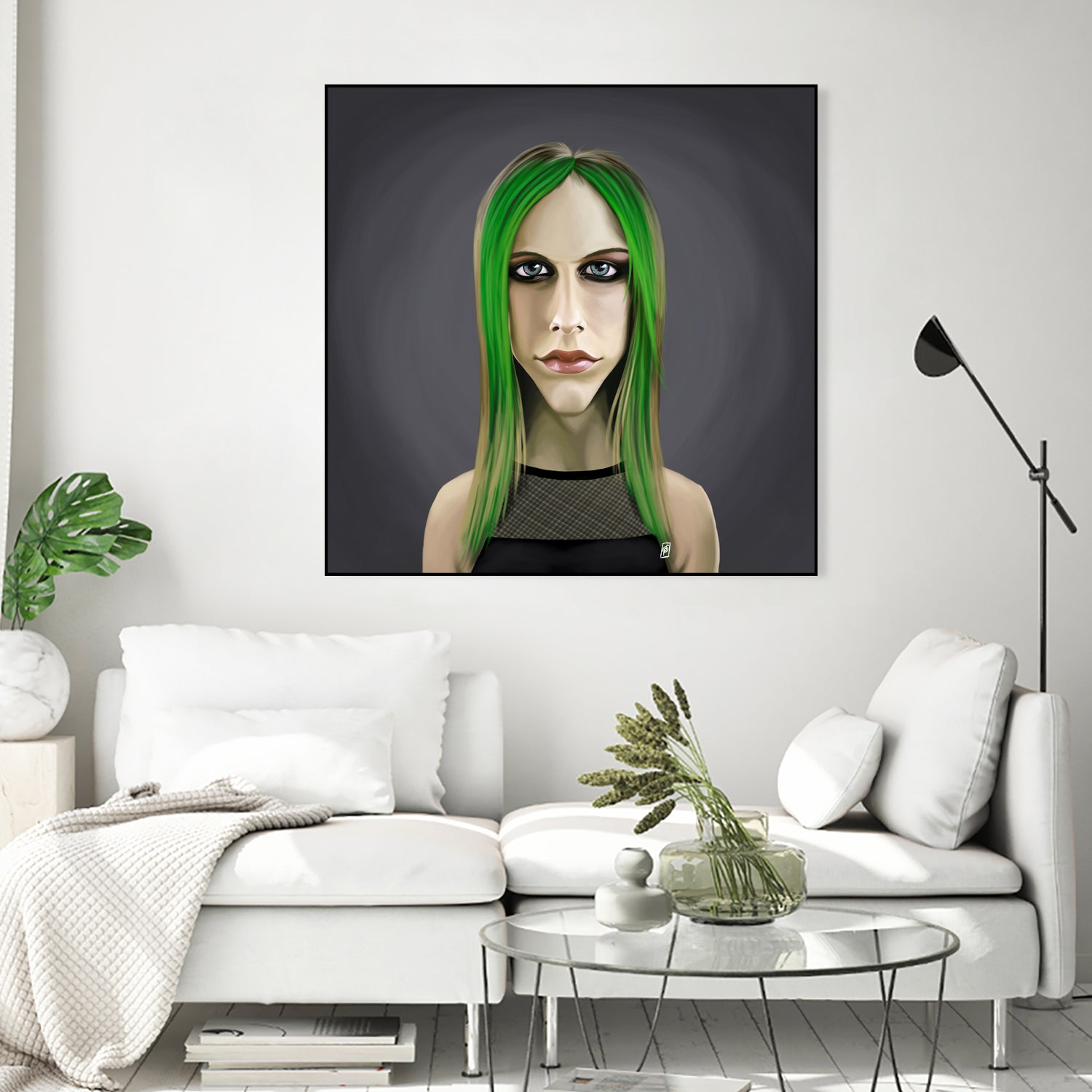 Avril Lavigne by Rob Snow on GIANT ART - green digital painting