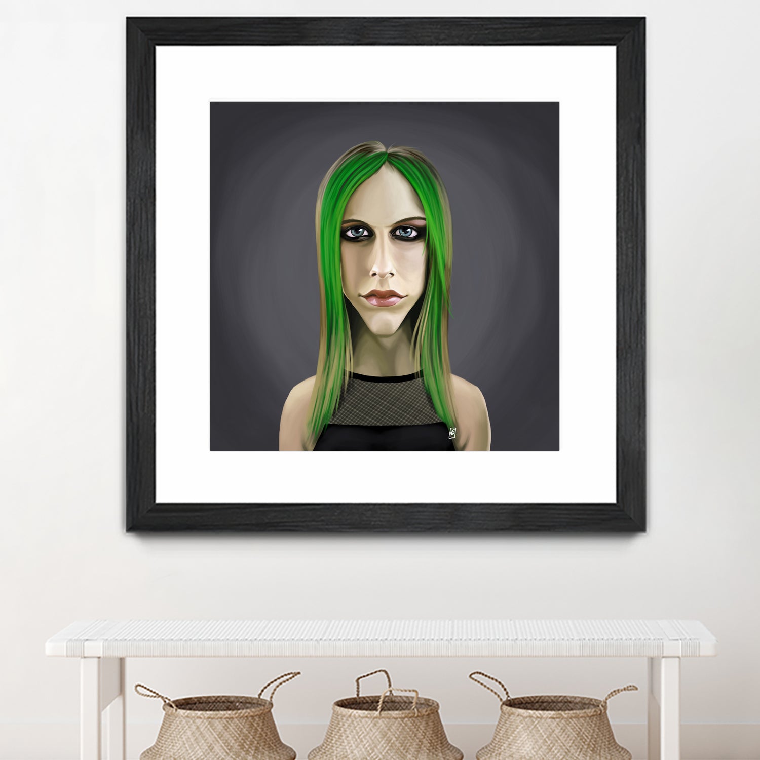 Avril Lavigne by Rob Snow on GIANT ART - green digital painting