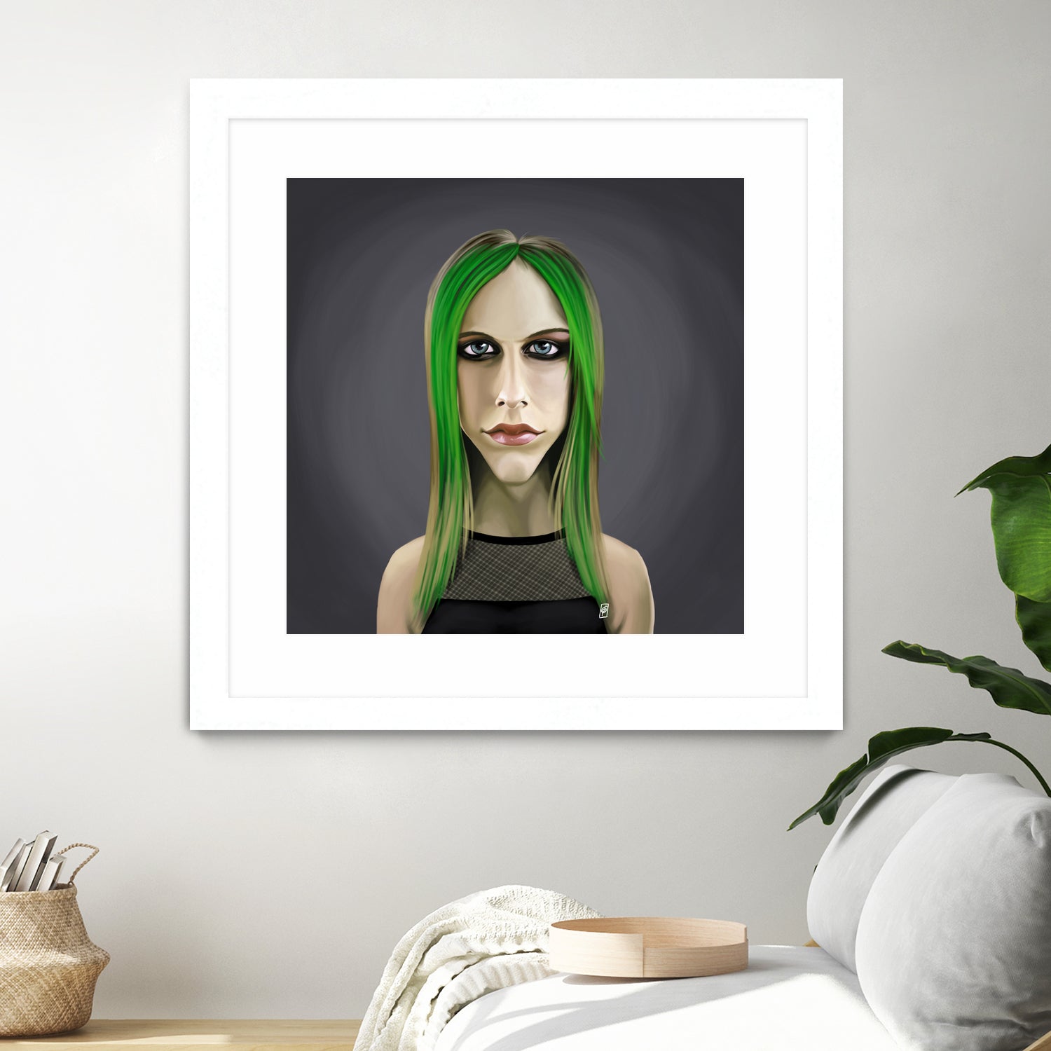 Avril Lavigne by Rob Snow on GIANT ART - green digital painting