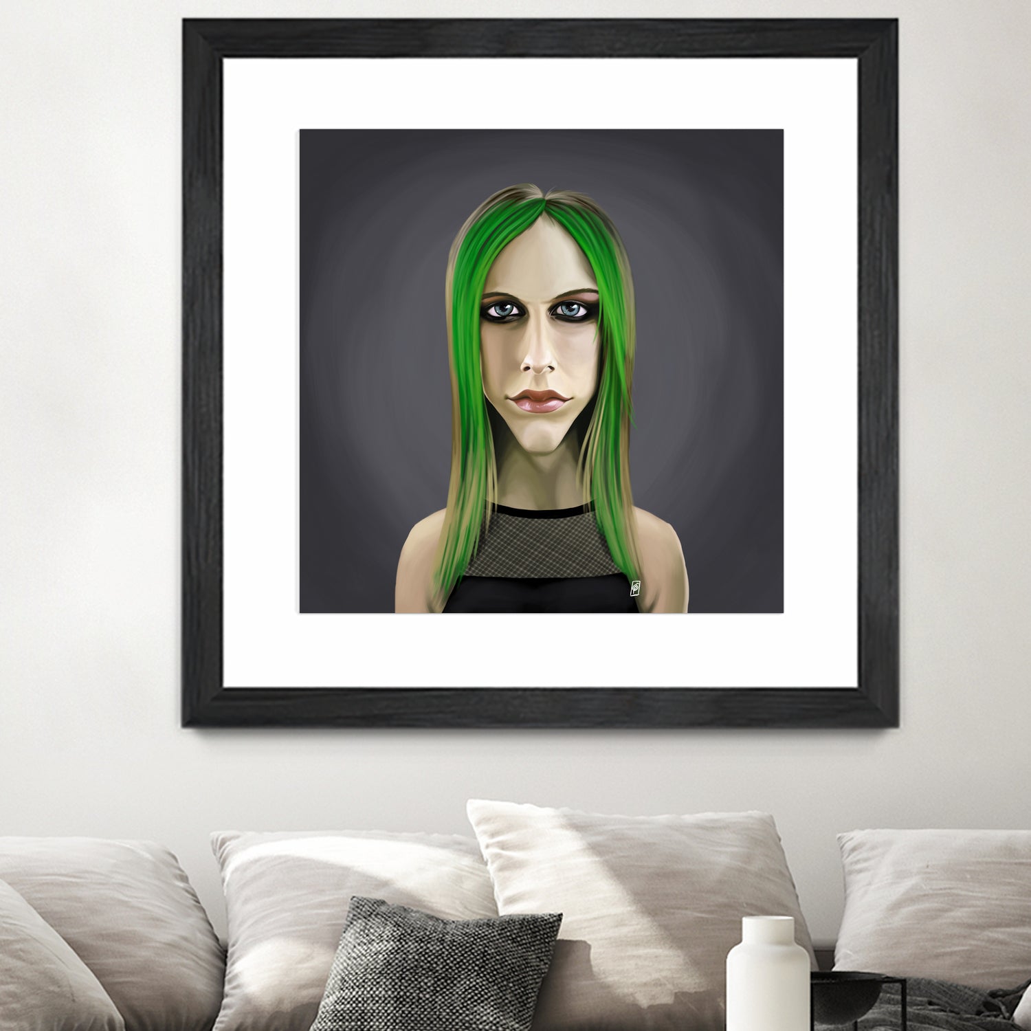 Avril Lavigne by Rob Snow on GIANT ART - green digital painting