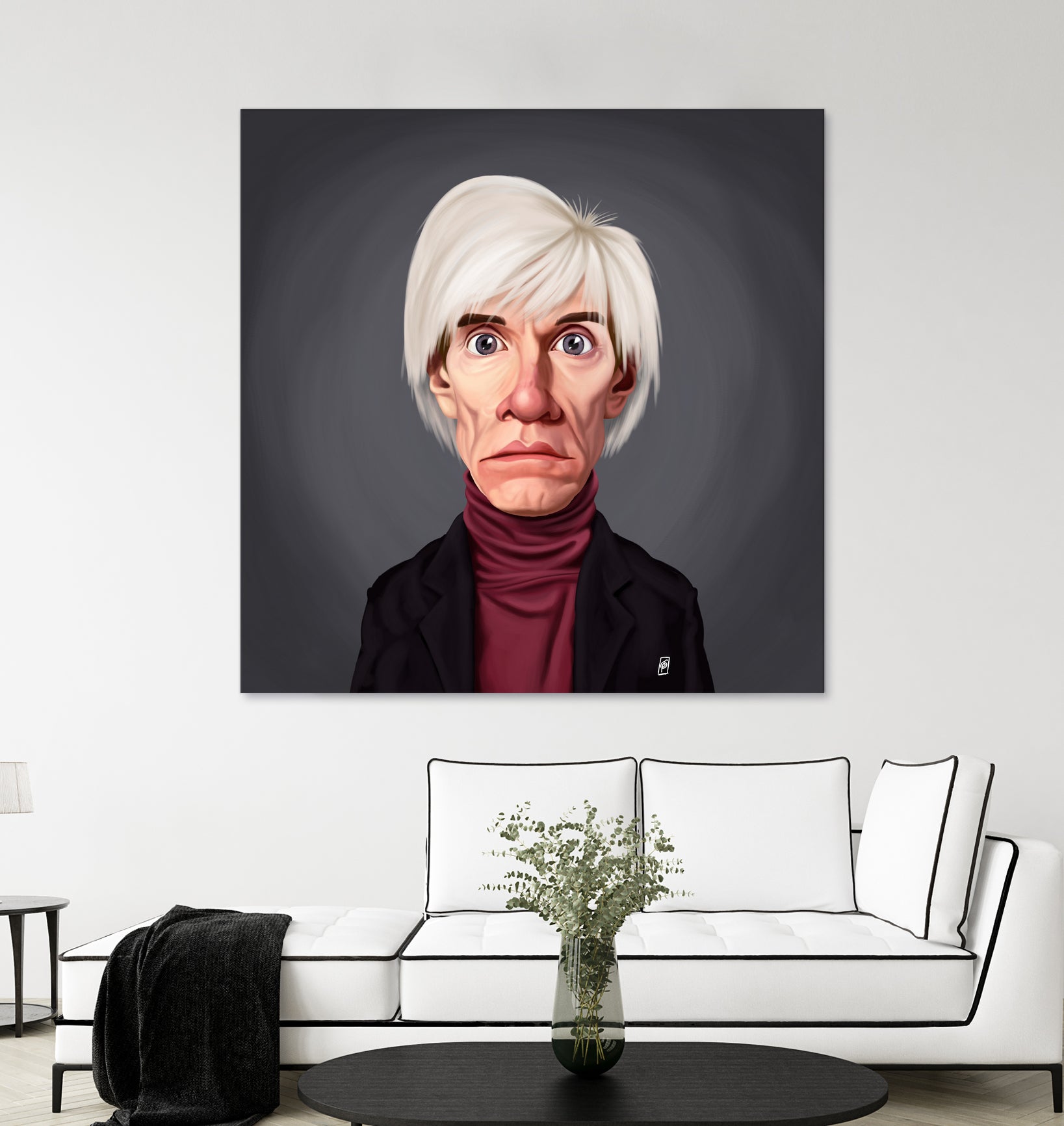 Andy Warhol by Rob Snow on GIANT ART - brown digital painting