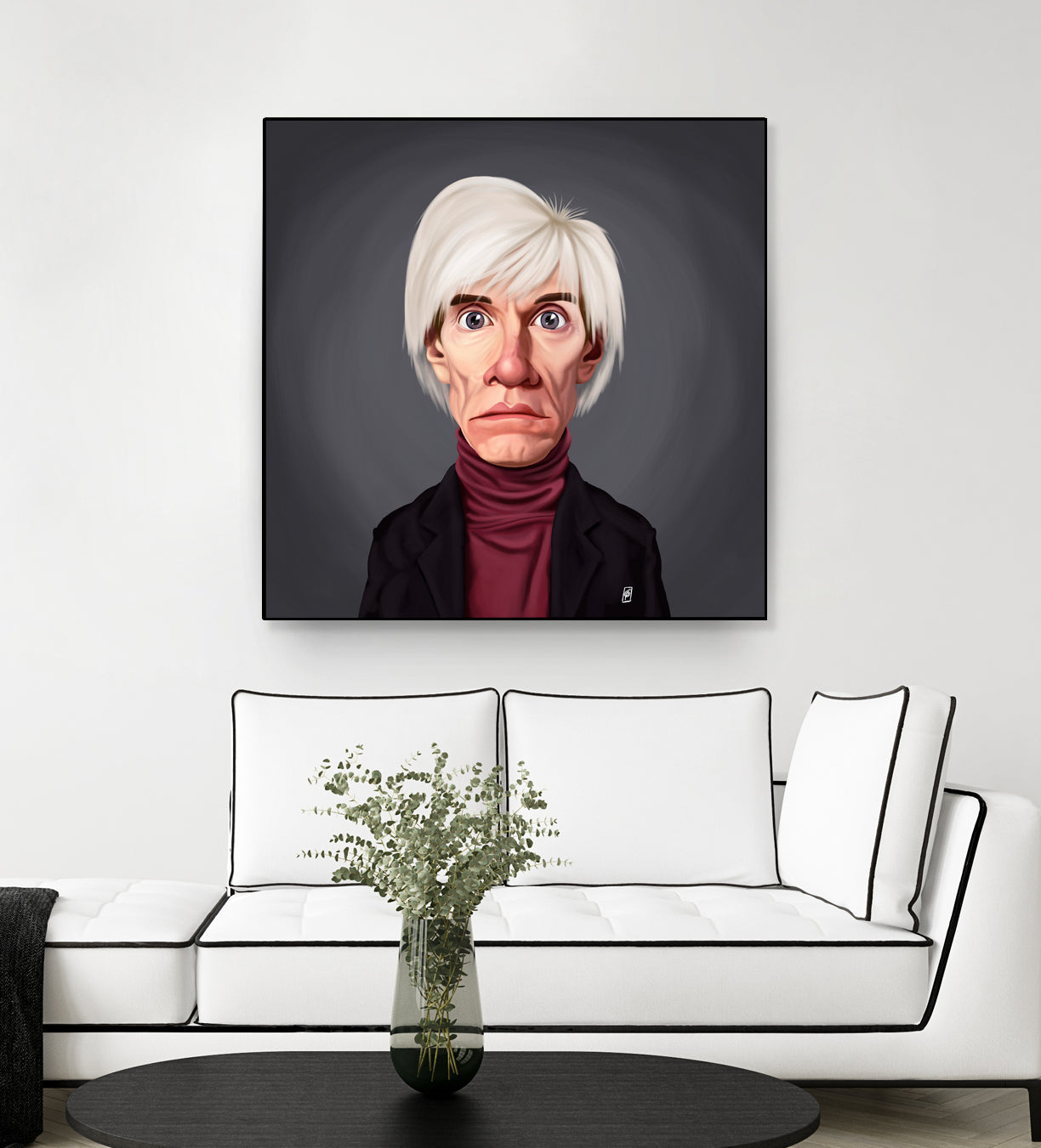 Andy Warhol by Rob Snow on GIANT ART - brown digital painting