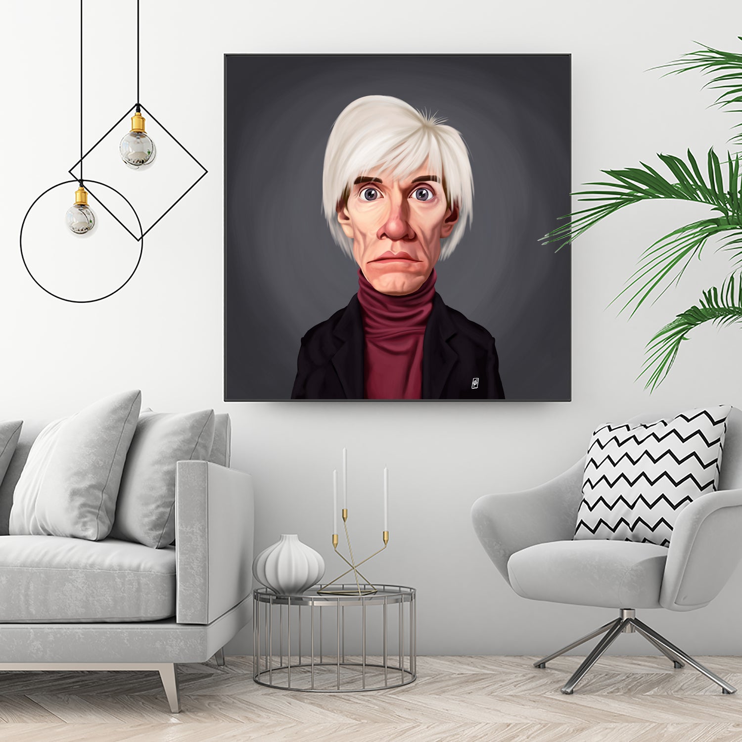 Andy Warhol by Rob Snow on GIANT ART - brown digital painting