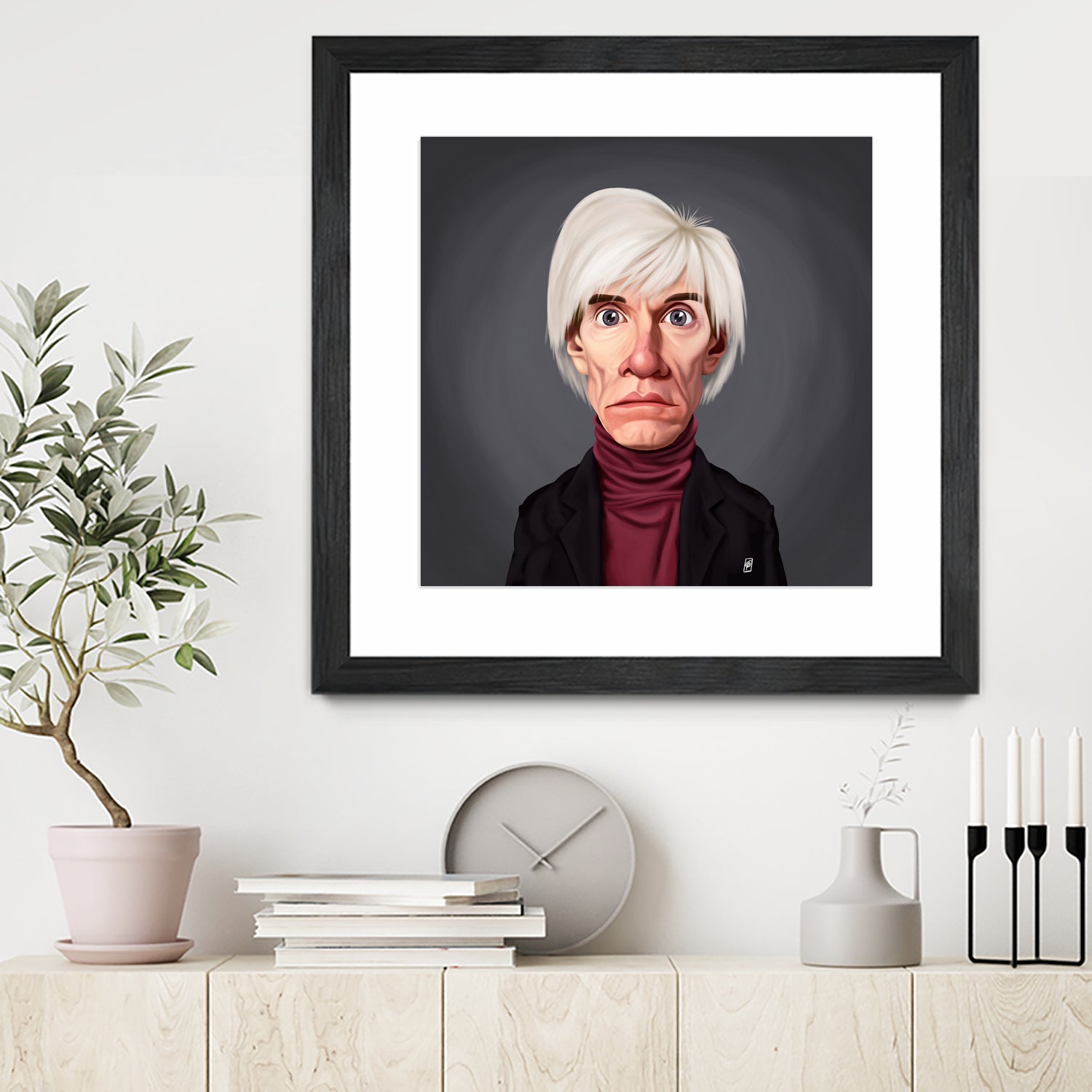 Andy Warhol by Rob Snow on GIANT ART - brown digital painting