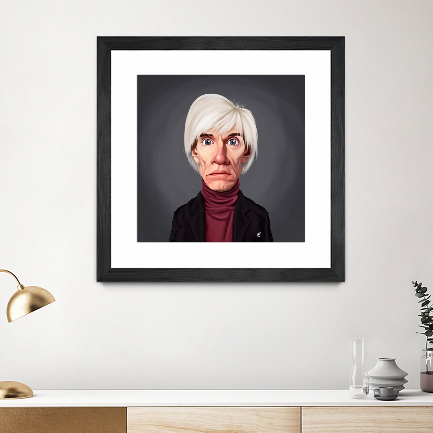 Andy Warhol by Rob Snow on GIANT ART - brown digital painting