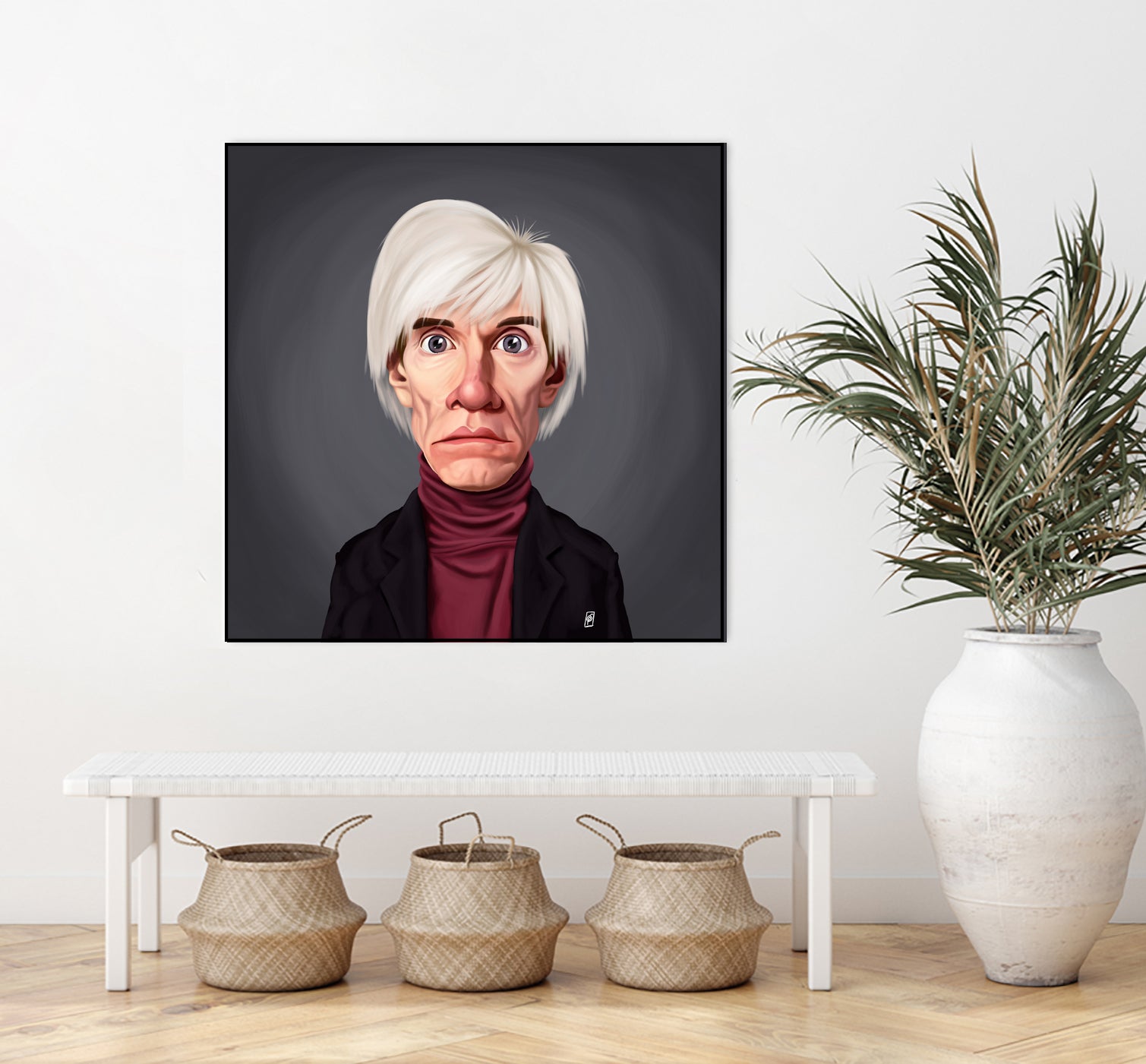 Andy Warhol by Rob Snow on GIANT ART - brown digital painting