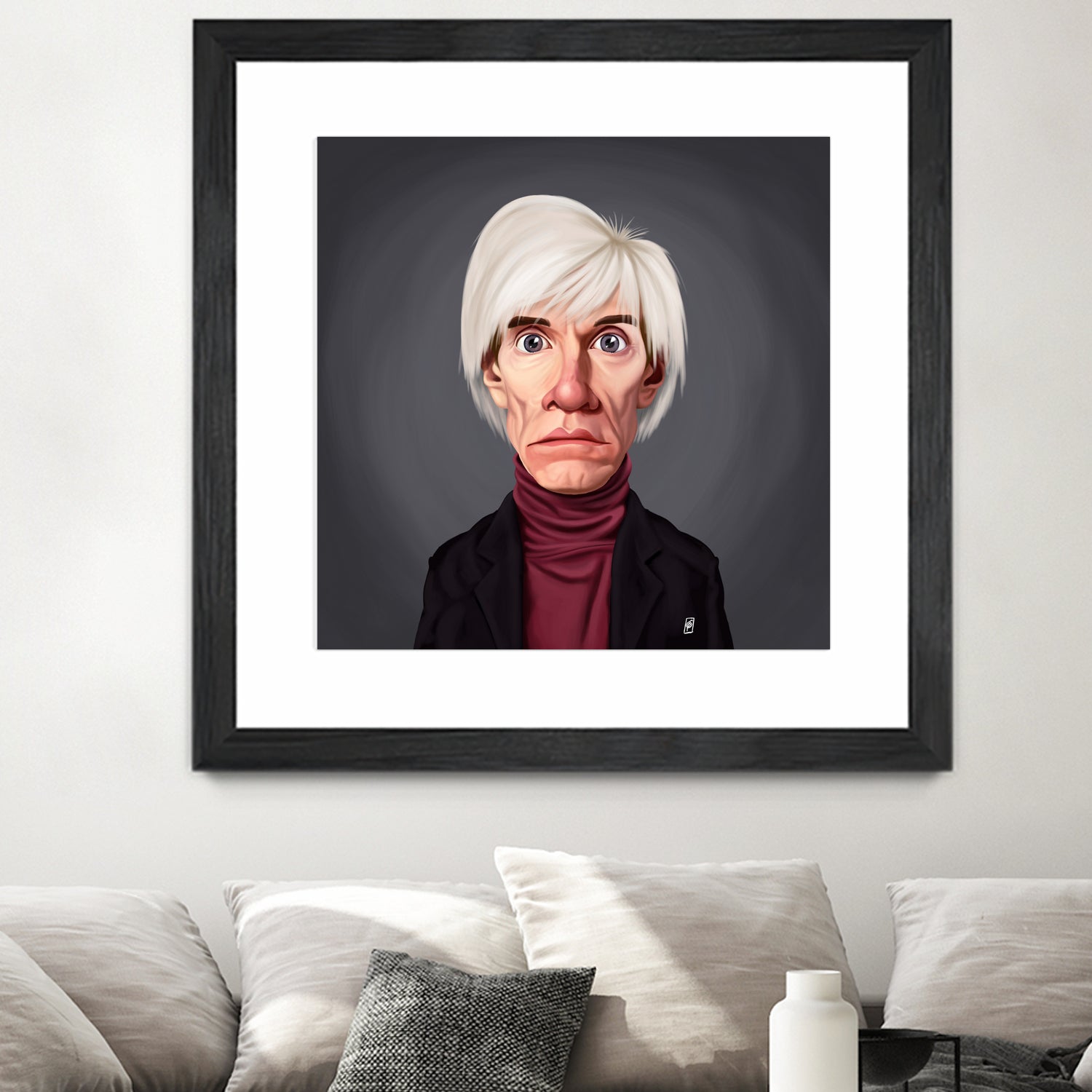 Andy Warhol by Rob Snow on GIANT ART - brown digital painting