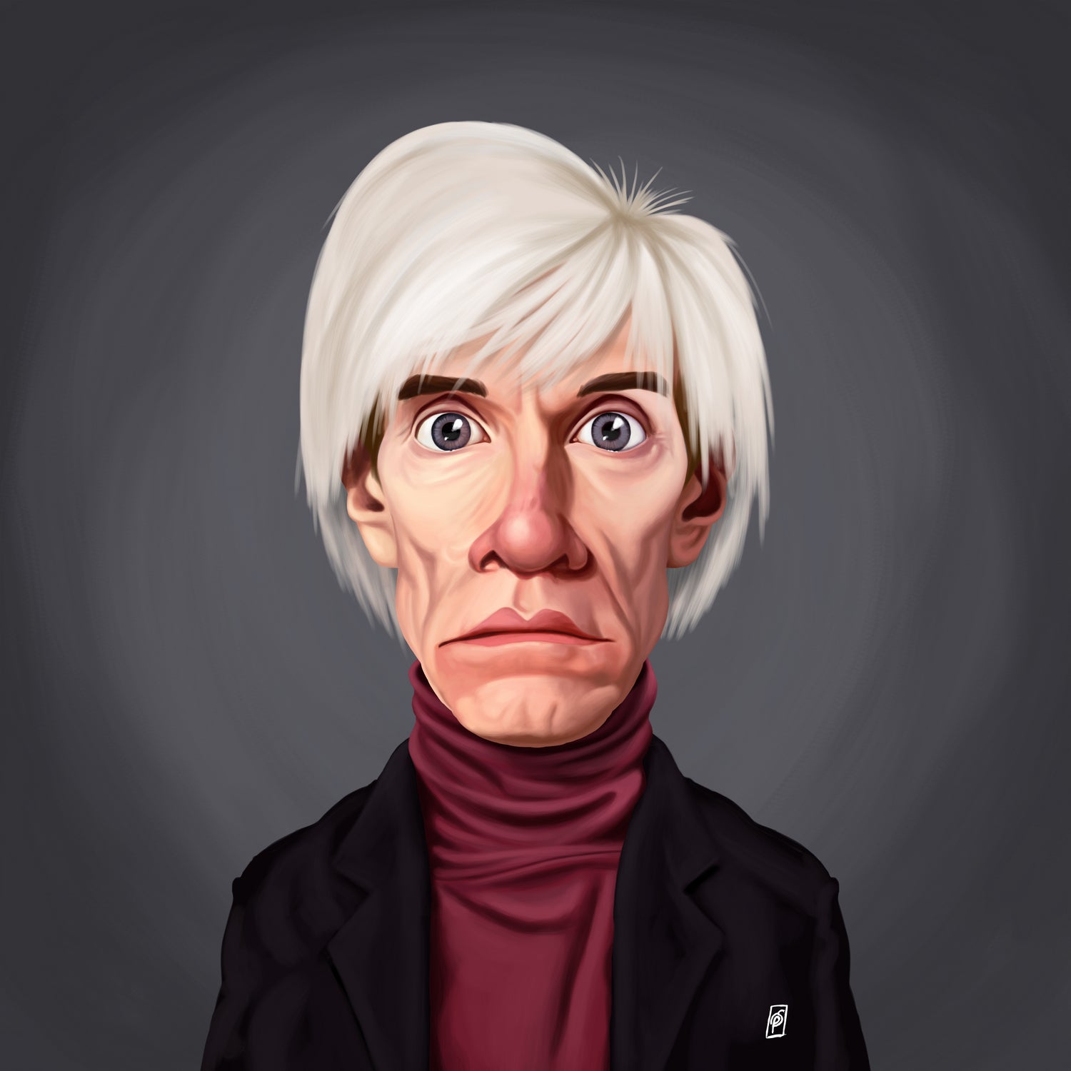 Andy Warhol by Rob Snow on GIANT ART - brown digital painting