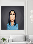 Cher by Rob Snow on GIANT ART - blue digital painting