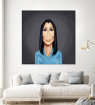 Cher by Rob Snow on GIANT ART - blue digital painting