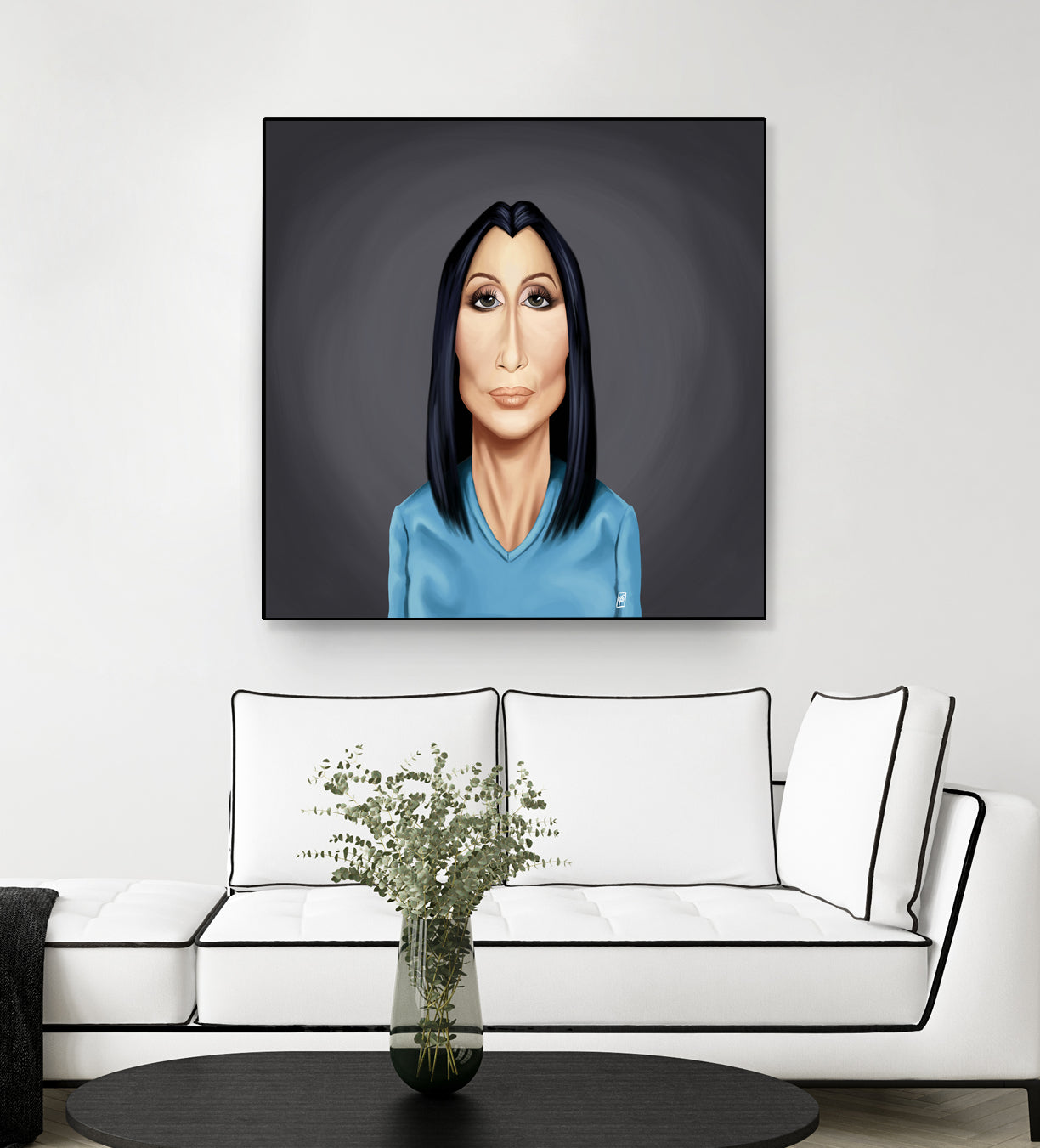 Cher by Rob Snow on GIANT ART - blue digital painting