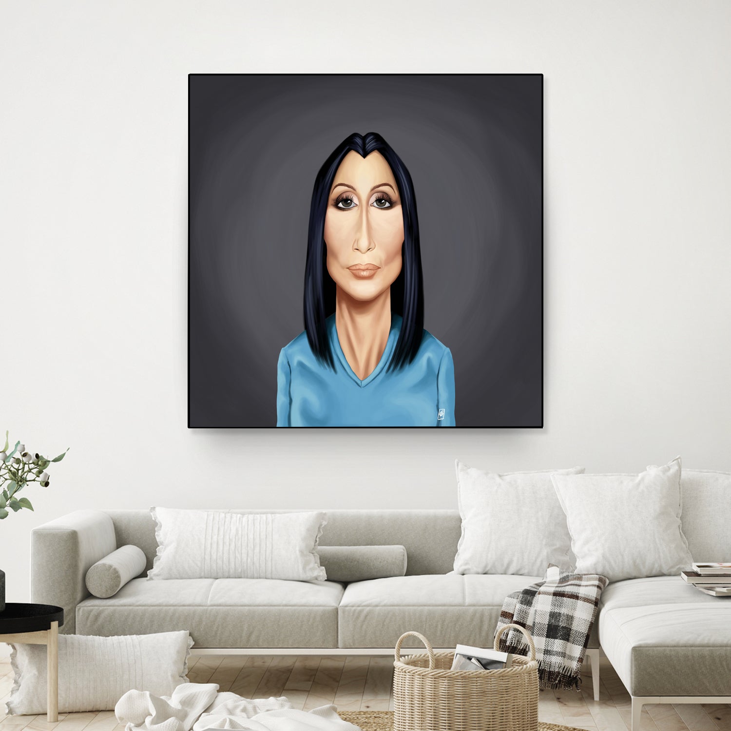 Cher by Rob Snow on GIANT ART - blue digital painting