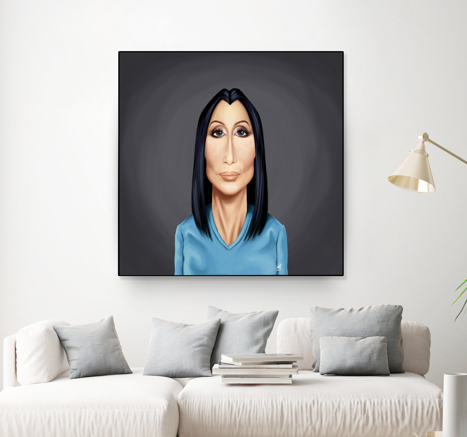 Cher by Rob Snow on GIANT ART - blue digital painting