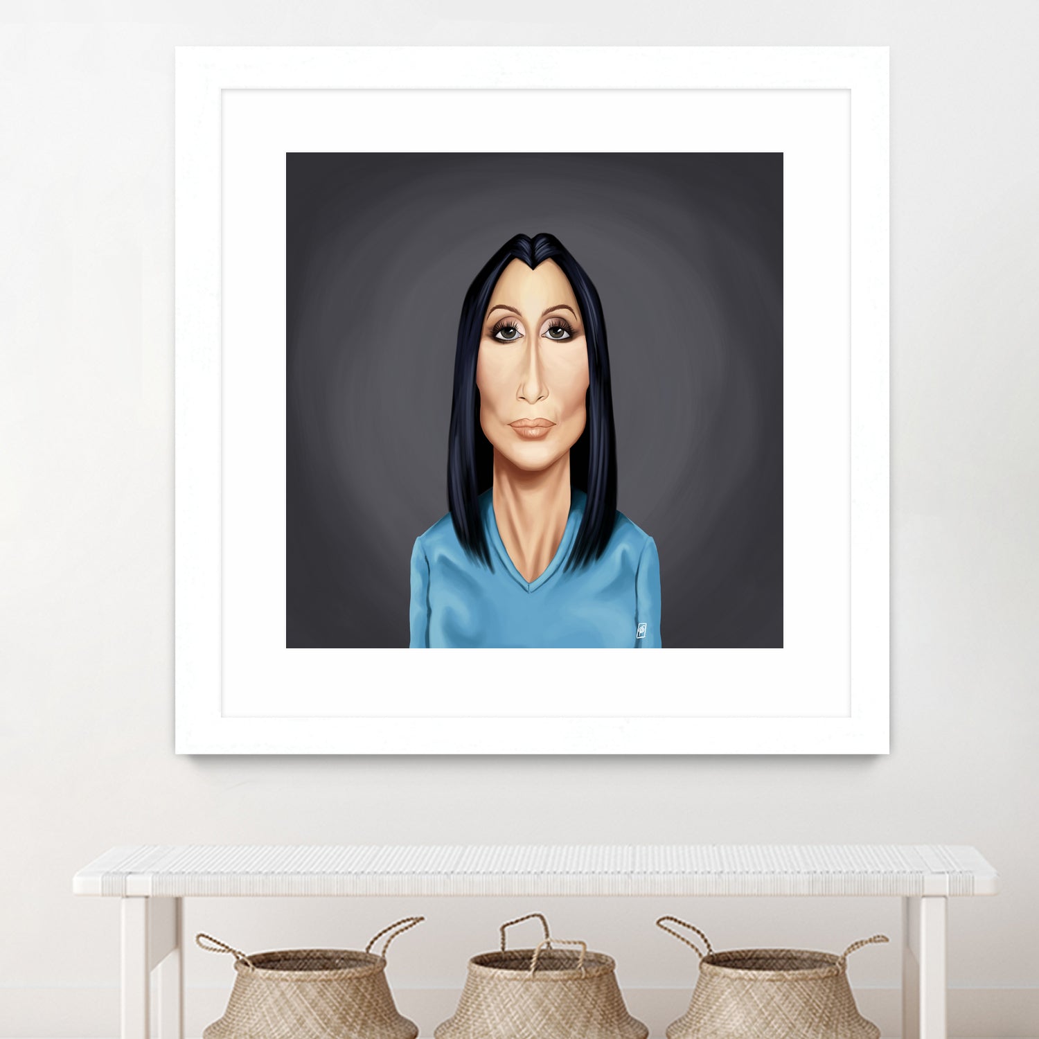 Cher by Rob Snow on GIANT ART - blue digital painting